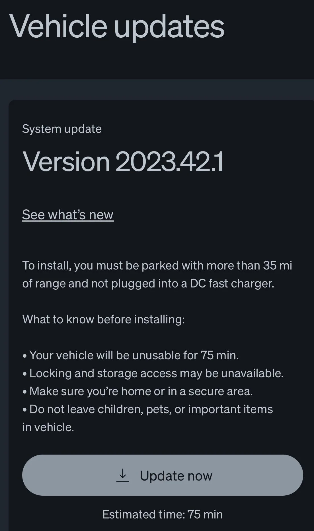 Rivian R1T R1S Just got this update notice… IMG_6087