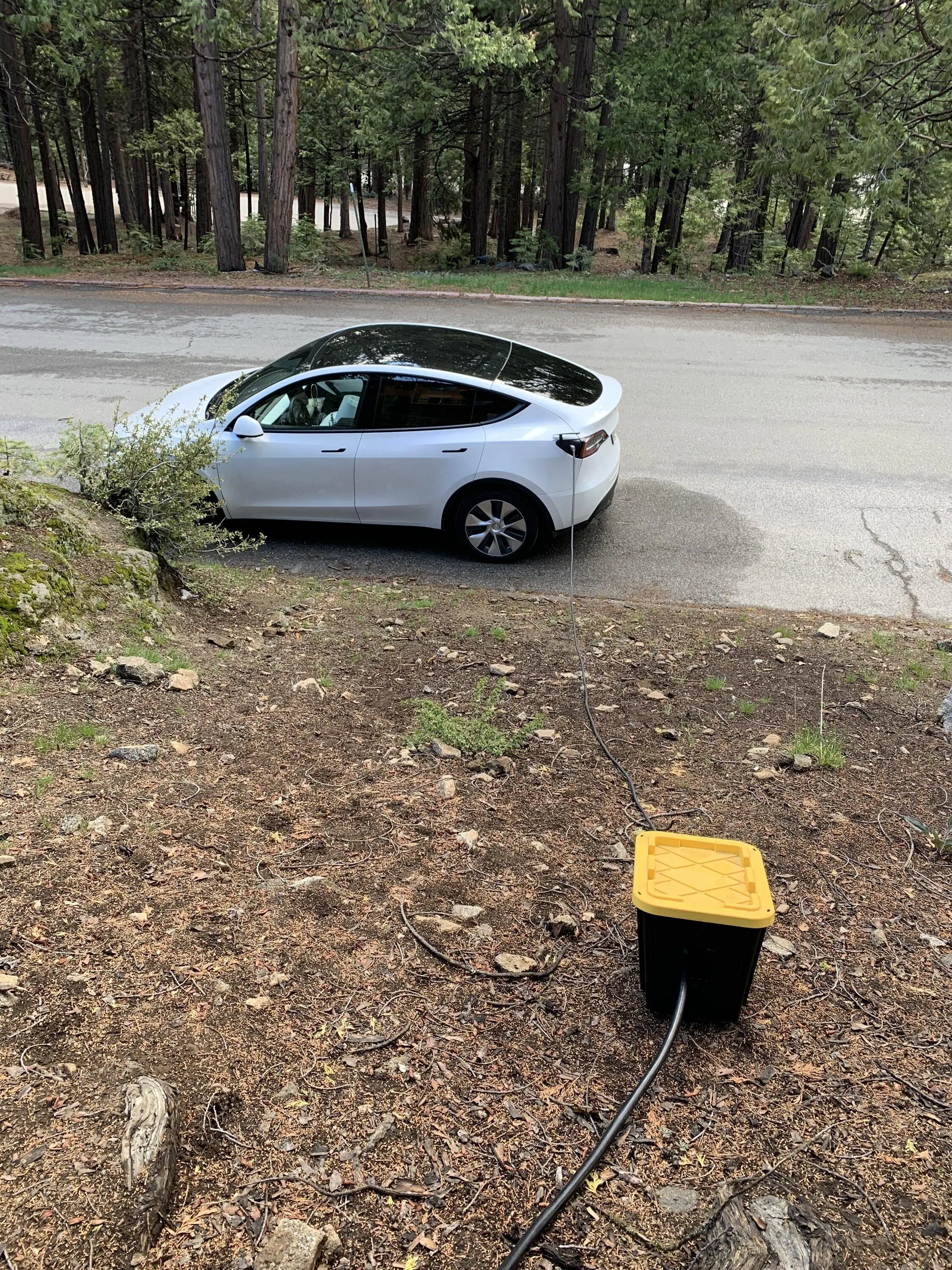 Rivian R1T R1S Charging at my cabin. IMG_6115