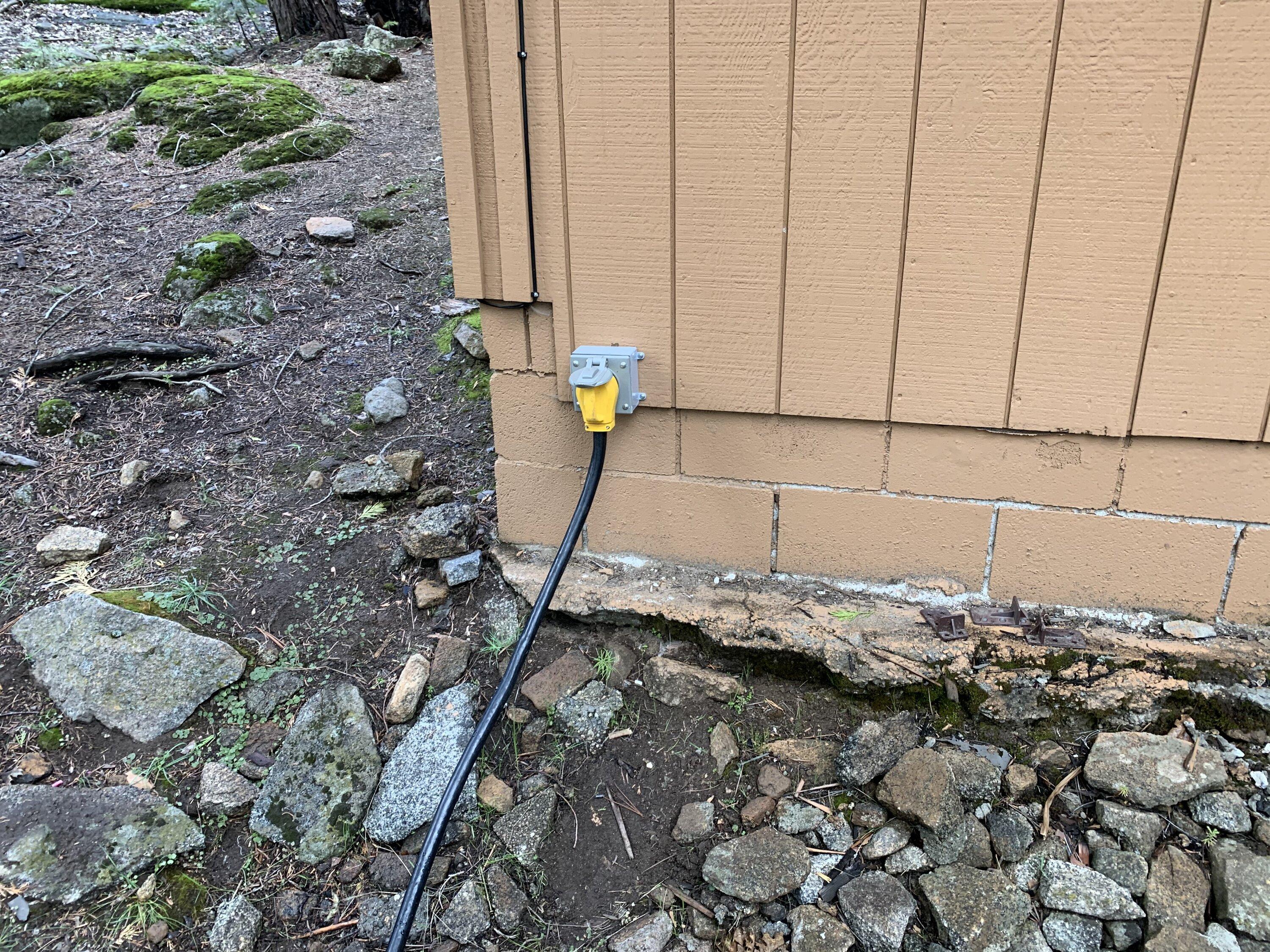 Rivian R1T R1S Charging at my cabin. IMG_6111