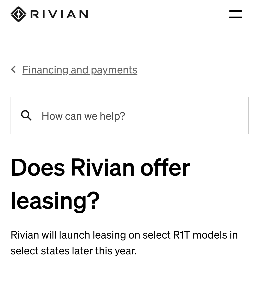 Rivian R1T R1S R1T Leasing Coming Later This Year Screenshot_20231118-111406~2