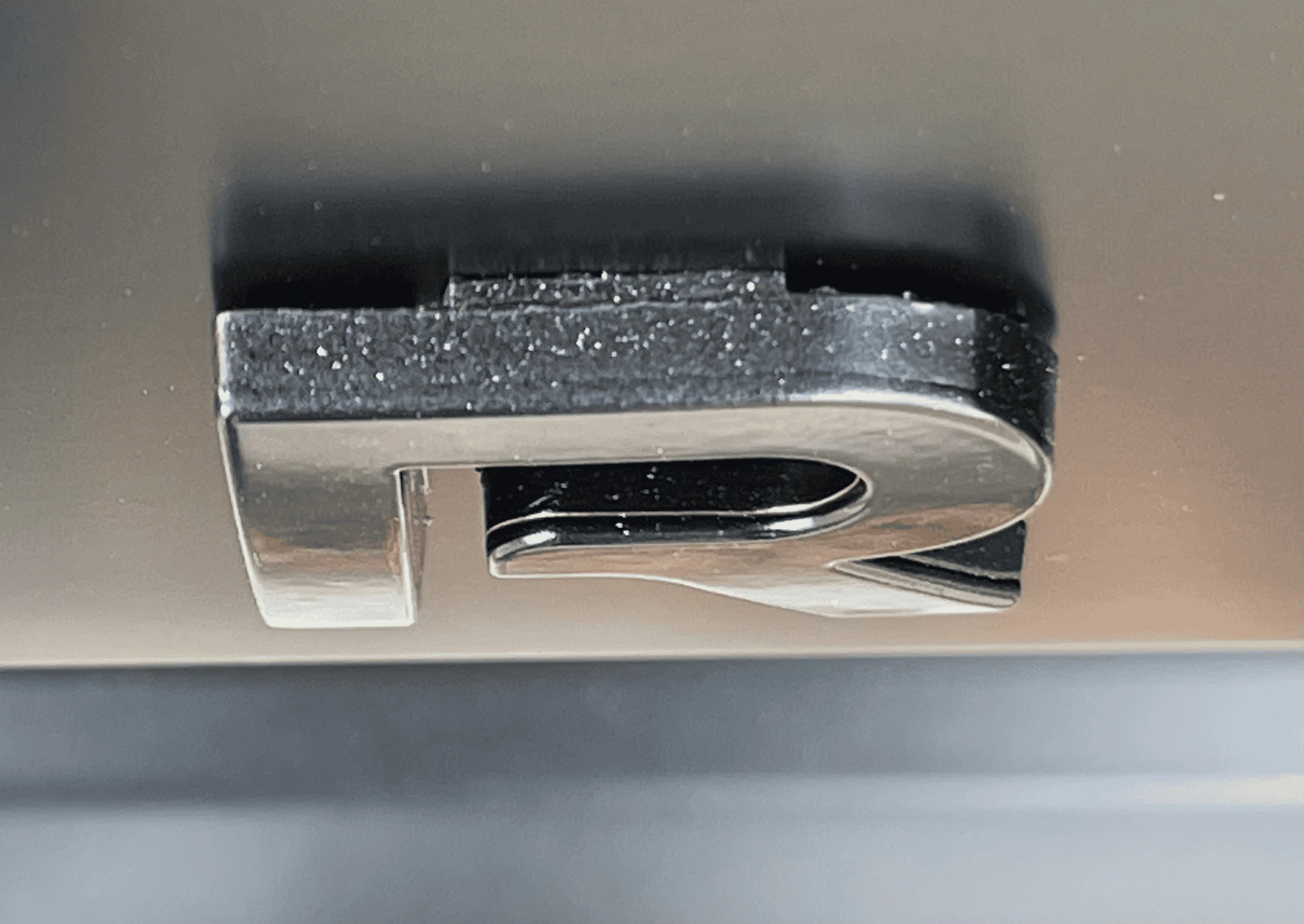 Rivian R1T R1S Project Midnight R1T Badge gaps