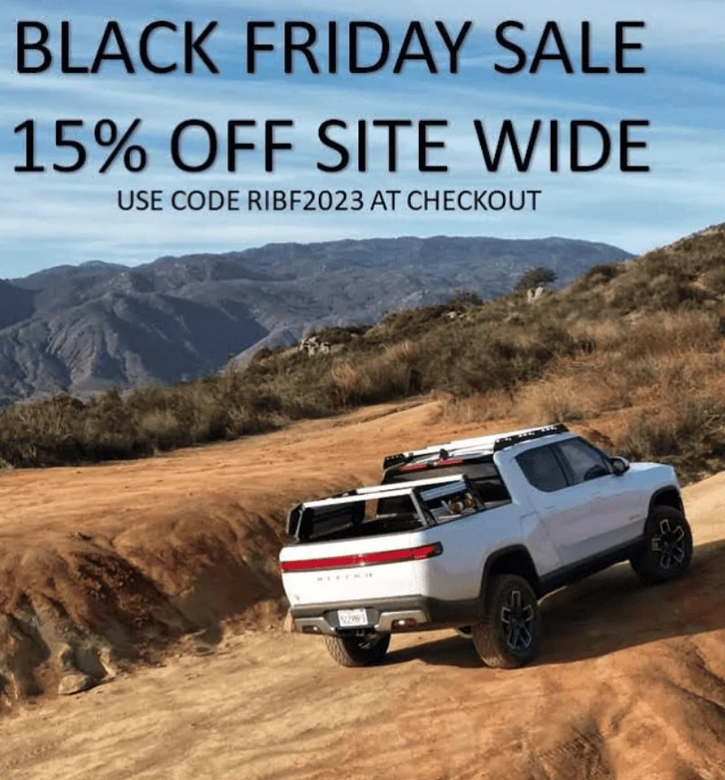 Rivian R1T R1S Range Industries Black Friday Sale! bf2023
