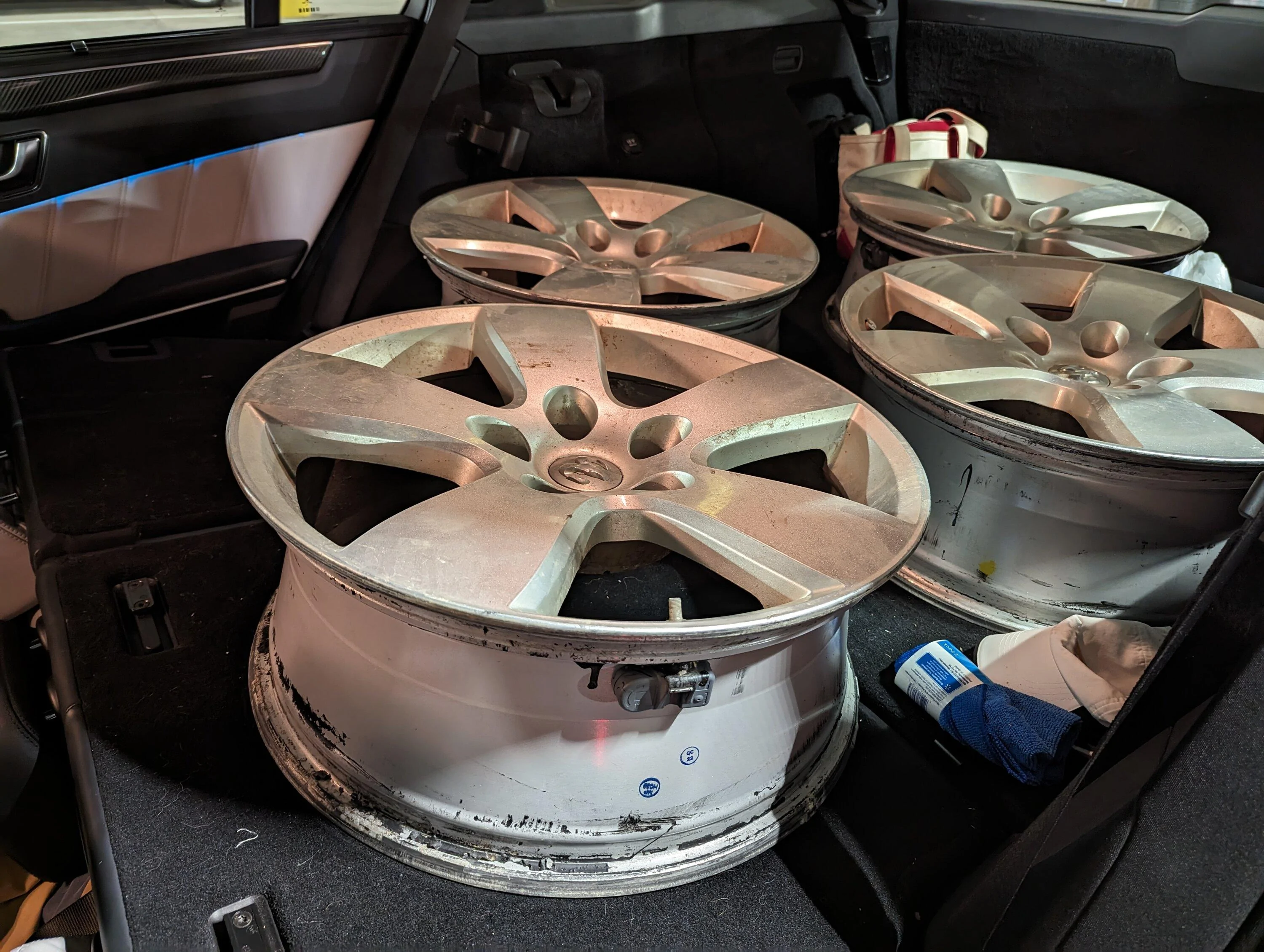 Rivian R1T R1S Affordable Winter Wheels Setup: Ram 2363 PXL_20231120_152124433