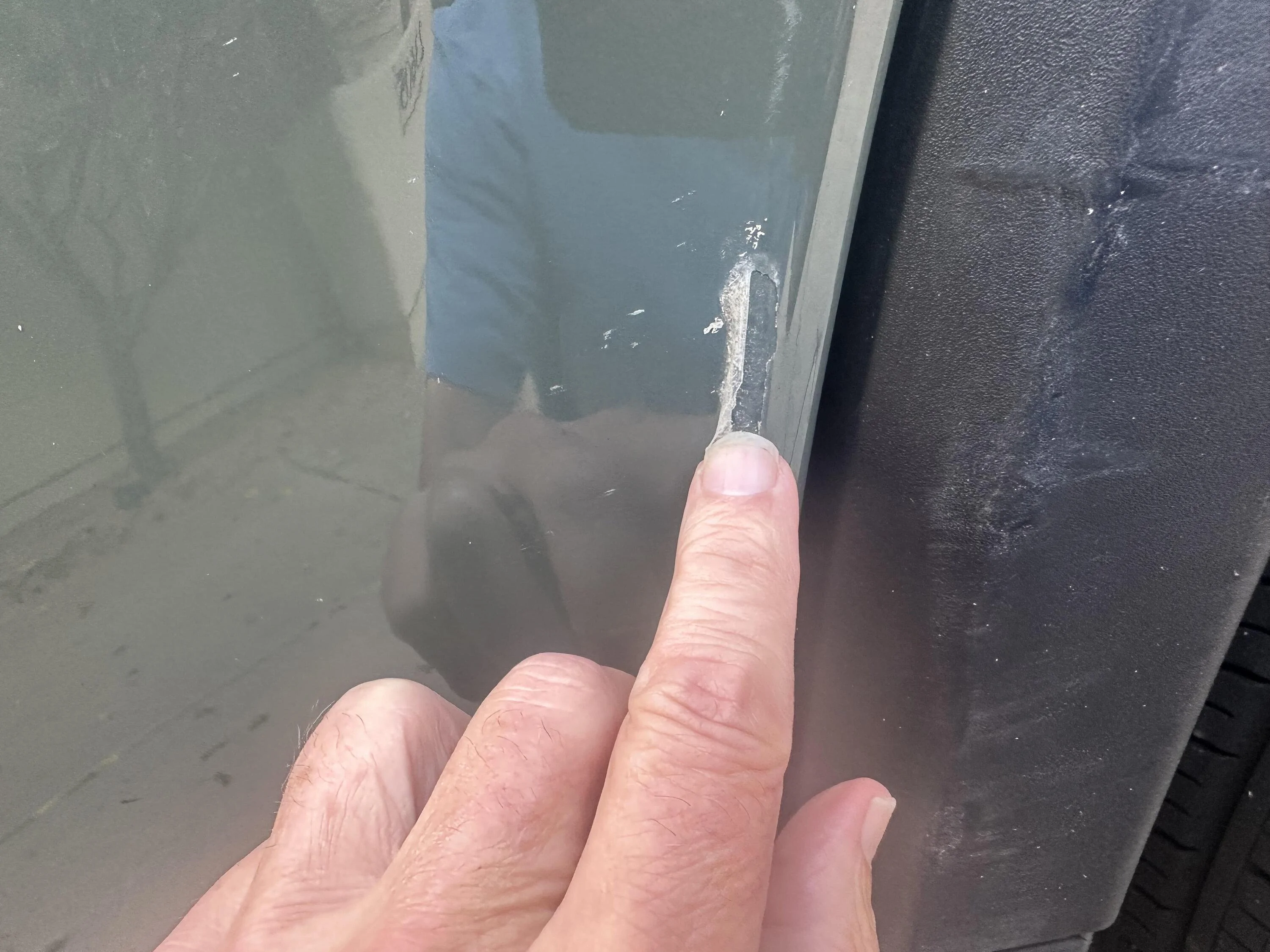 Rivian R1T R1S Advice on Gear Tunnel door dent gear tunnel