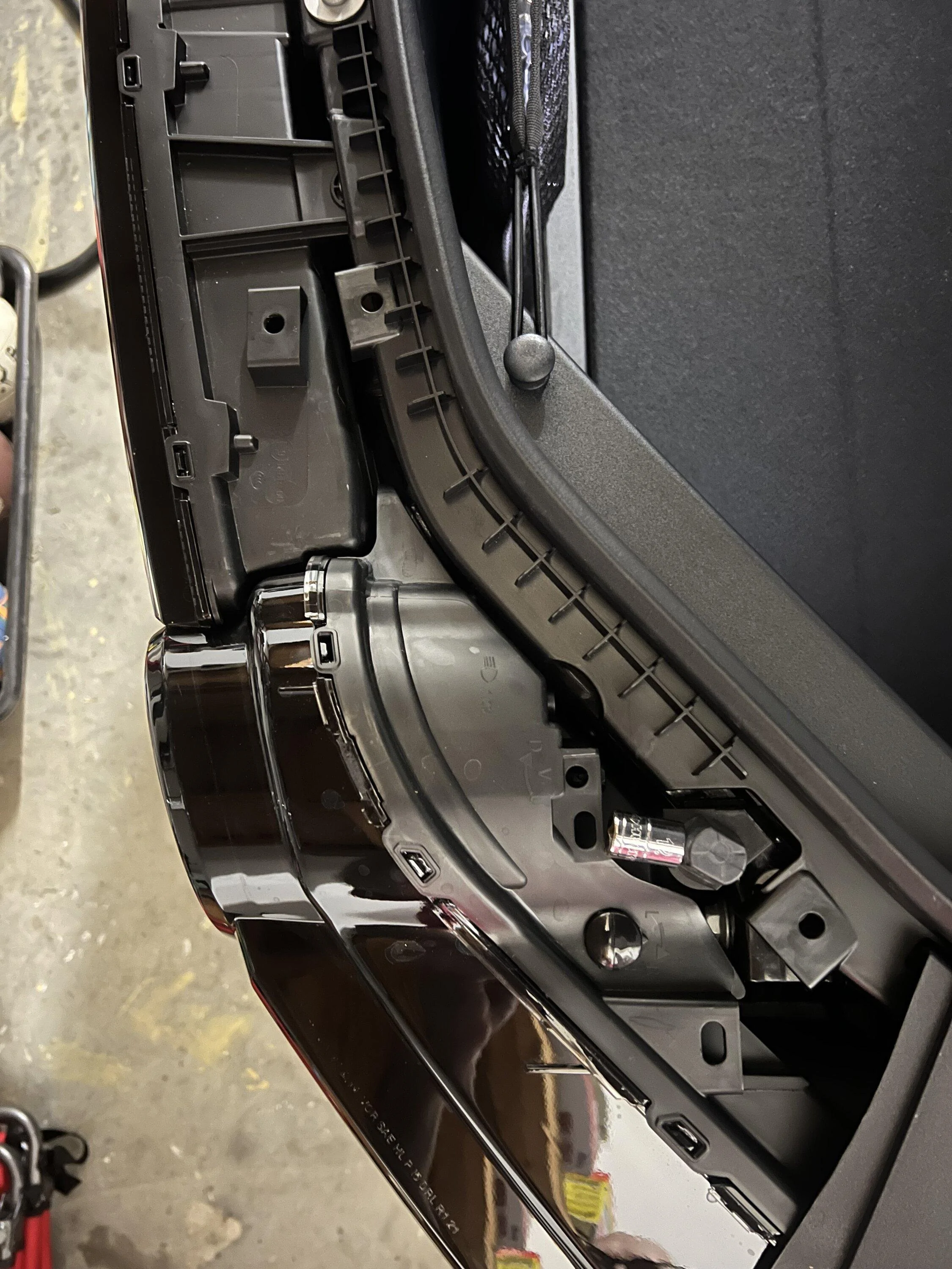 Rivian R1T R1S Adjusting headlight beam angle IMG_1720
