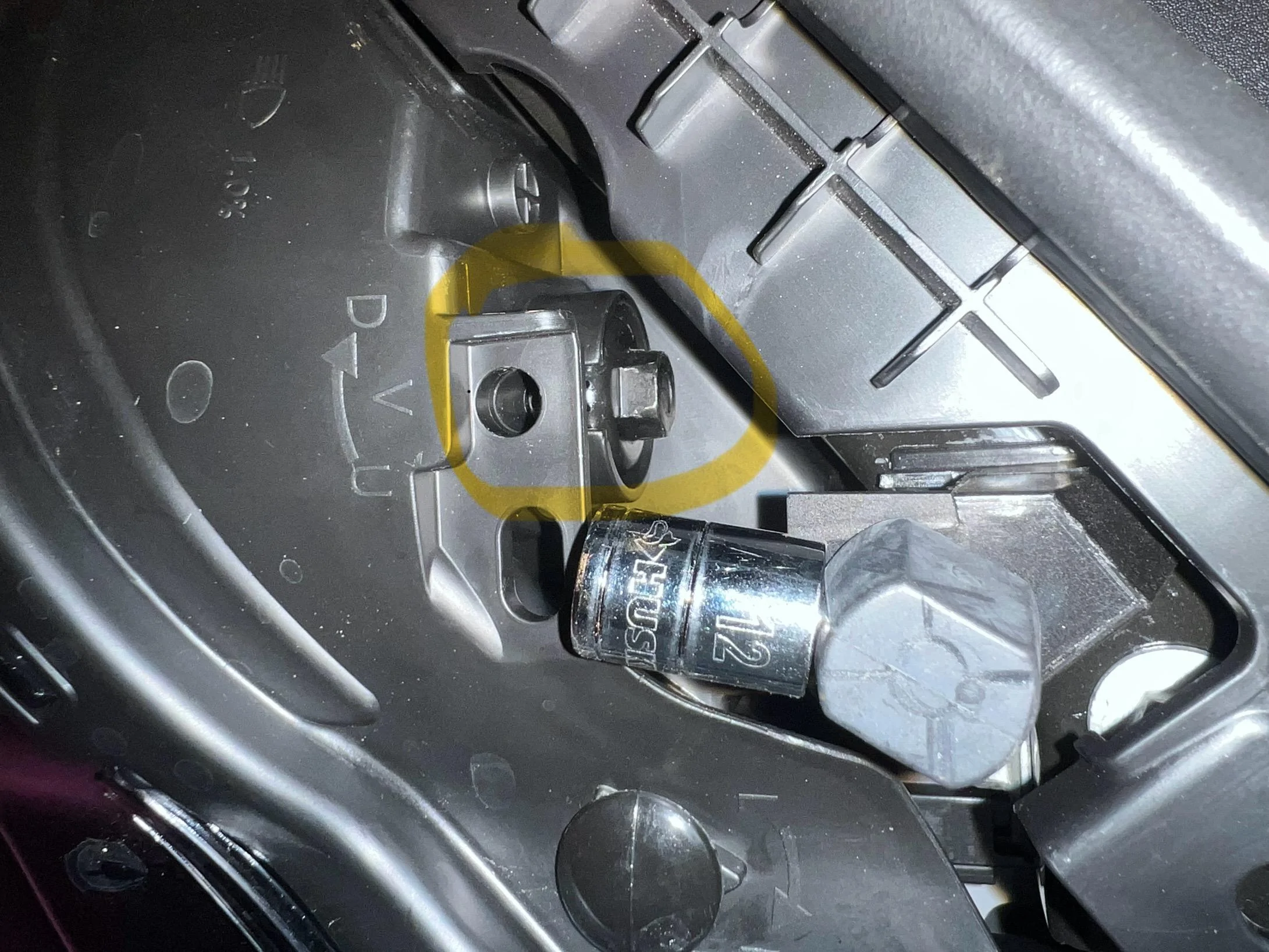Rivian R1T R1S Adjusting headlight beam angle IMG_1719