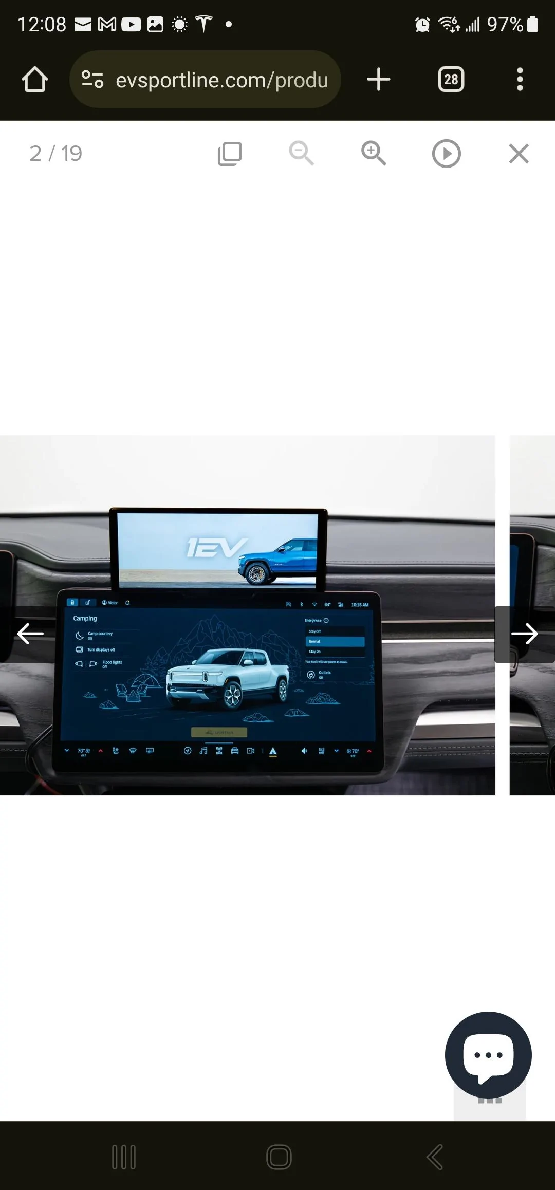 Rivian R1T R1S Another CarPlay Add-on Screen Option Screenshot_20231124_120832_Chrom
