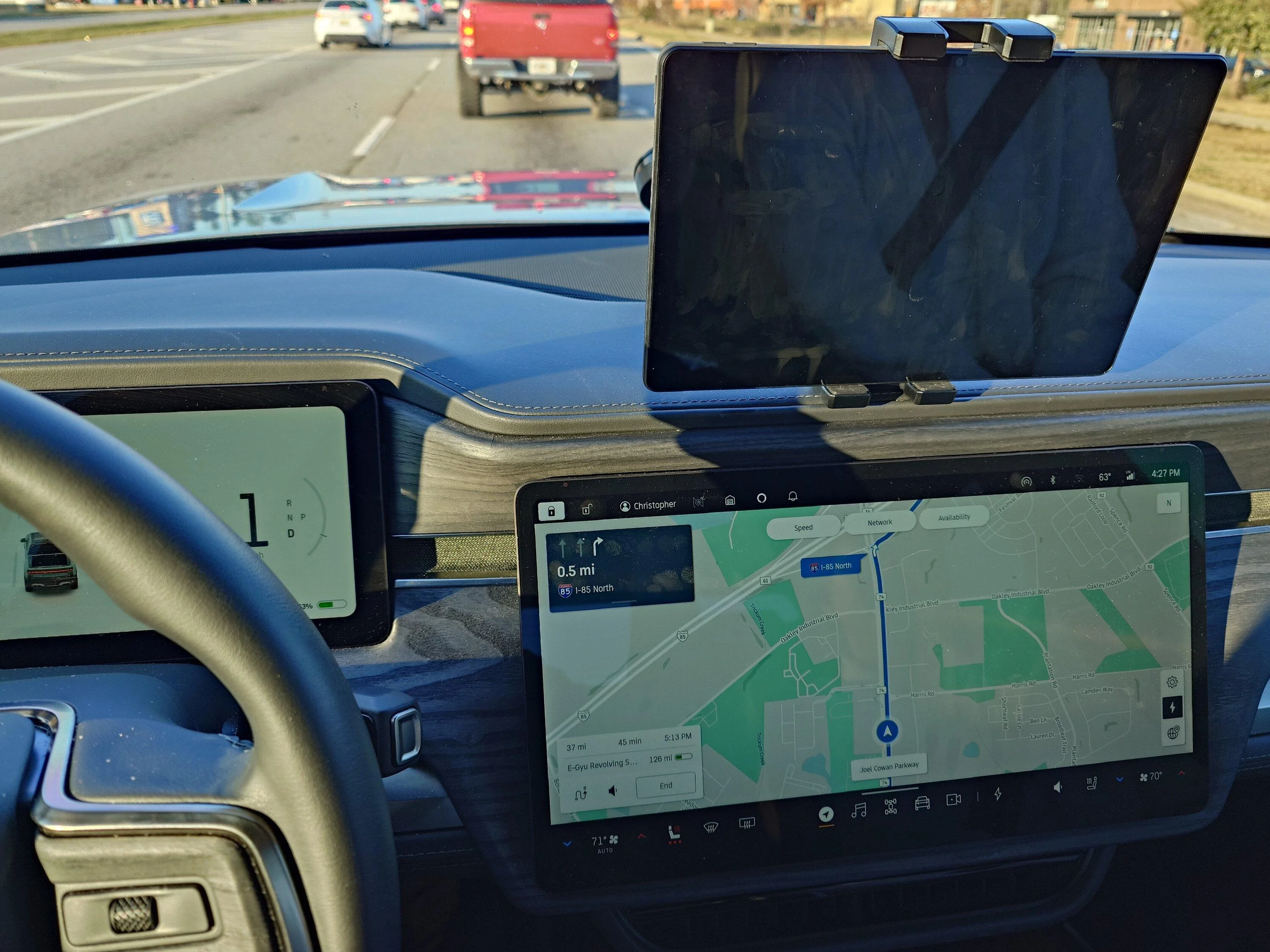 Rivian R1T R1S CarPlay & Android Auto Smart Dash Screen has arrived!  New from EVSportline.com 1000020669