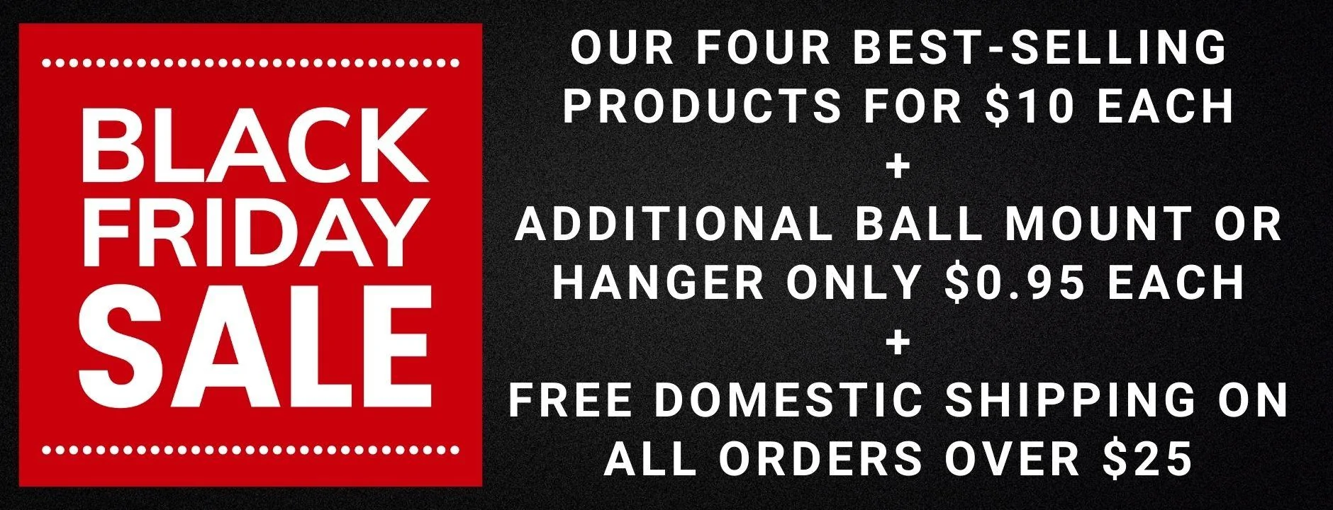 Rivian R1T R1S Black Friday @ OpenSource EV Parts - Our FOUR top selling items for only $10 each + Free Shipping on orders over $25 BF2023_1880_x_720_px
