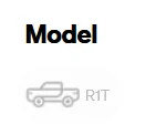 Rivian R1T R1S No more max pack in R1 shop 1701110433645