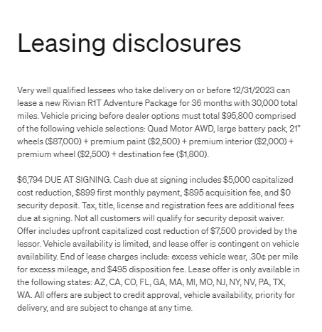 Rivian R1T R1S Rivian R1T Leasing Now Available 1701111240392