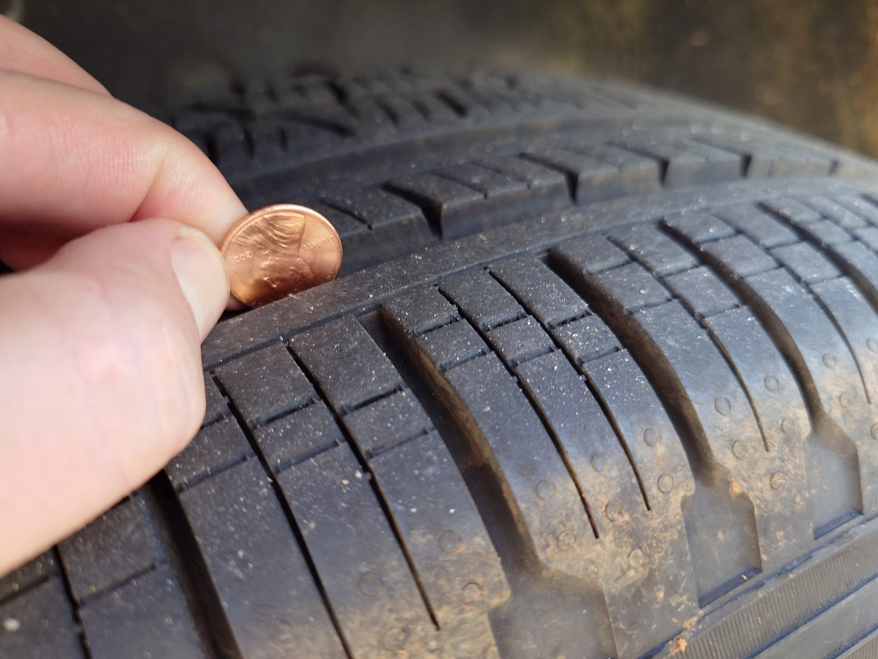 Rivian R1T R1S Tire Tread After 12k miles 20231127_164307