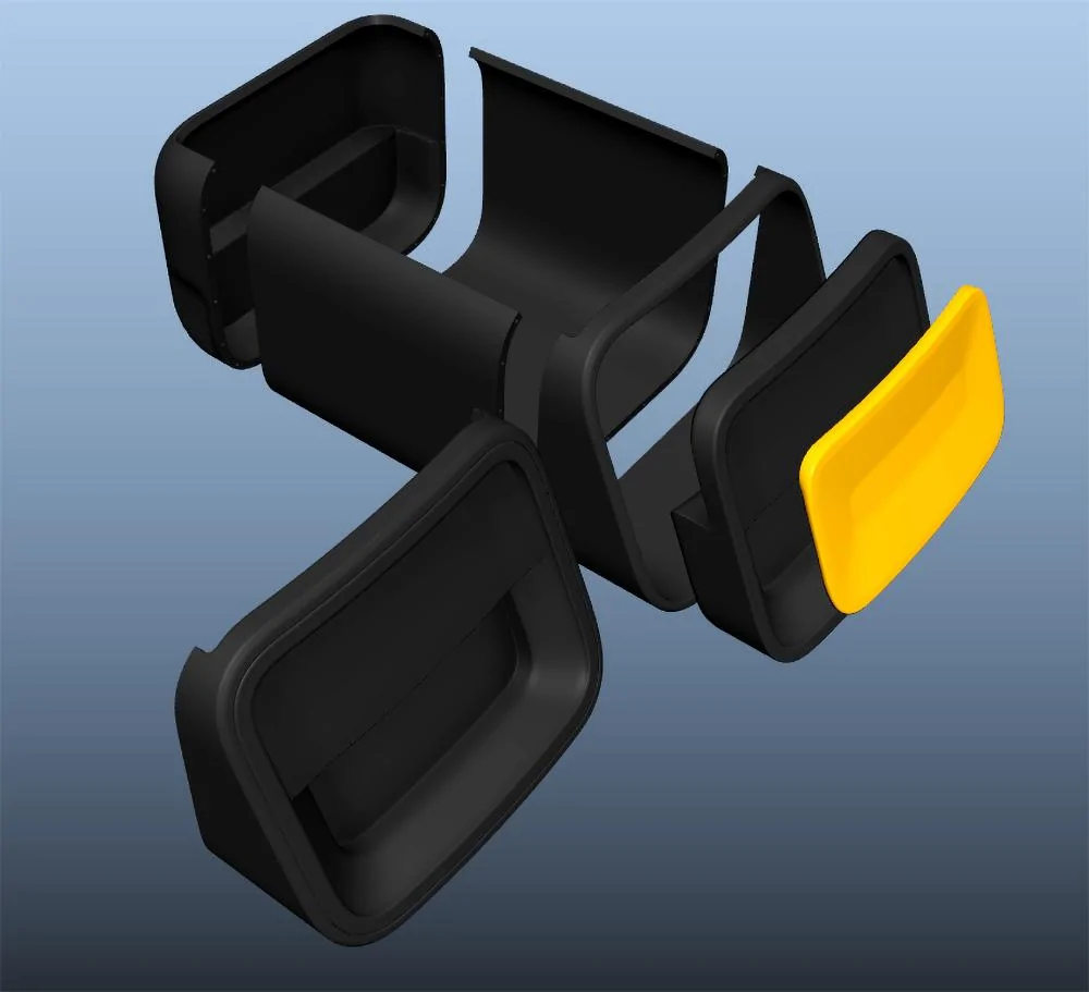 Rivian R1T R1S My 3D printed OEM-looking Camp Speaker Drawer render