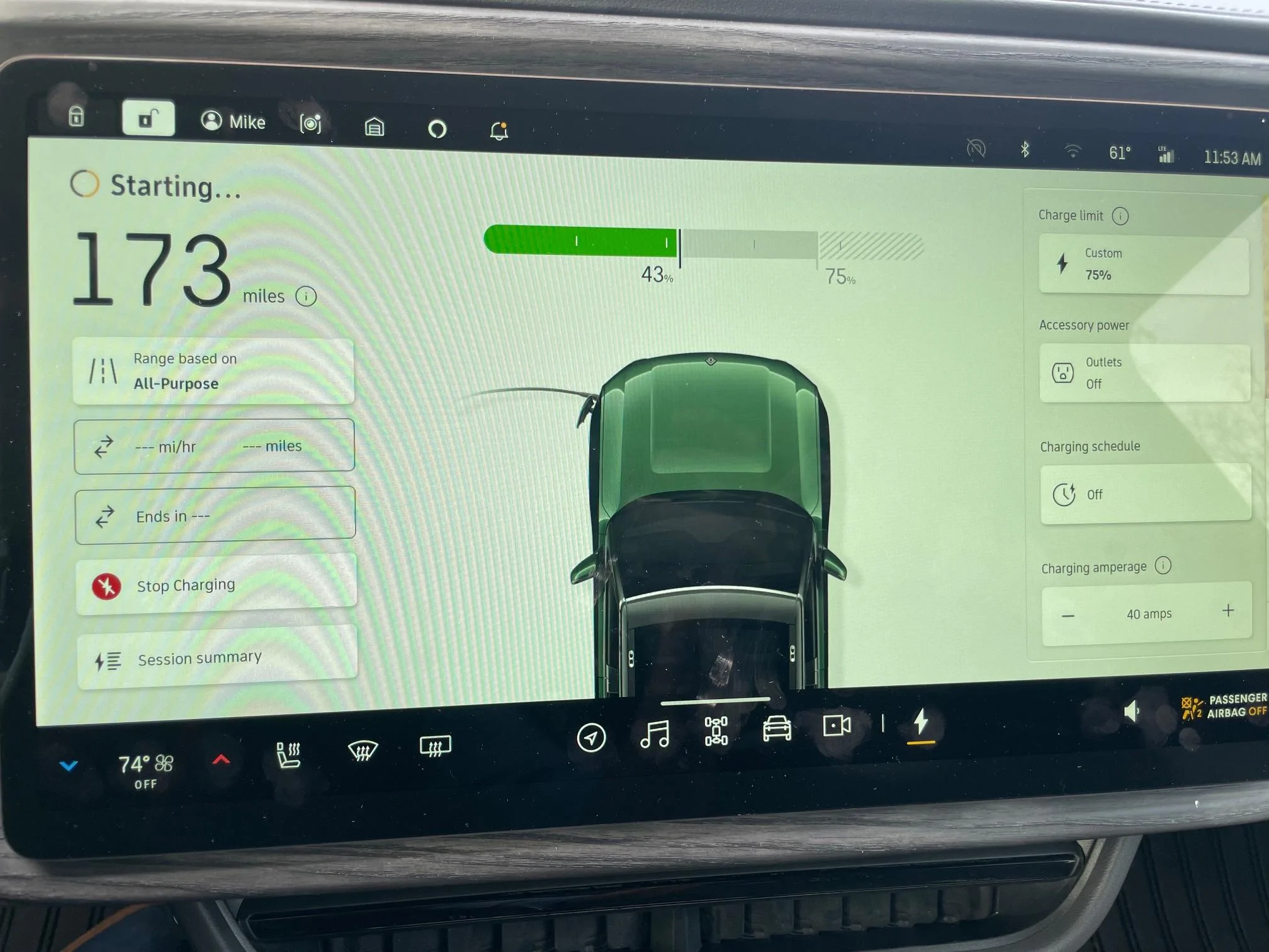 Rivian R1T R1S Tesla Tap Mini 80 not working on R1S IMG_9723