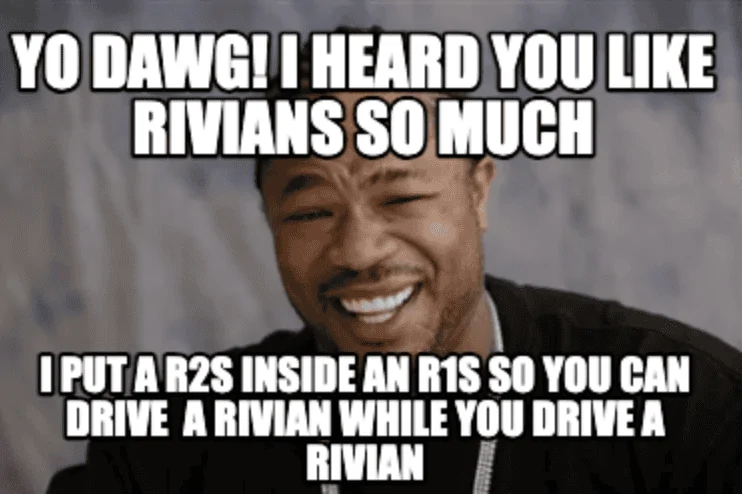 Rivian R1T R1S R2 spied on the road? 1701392759275