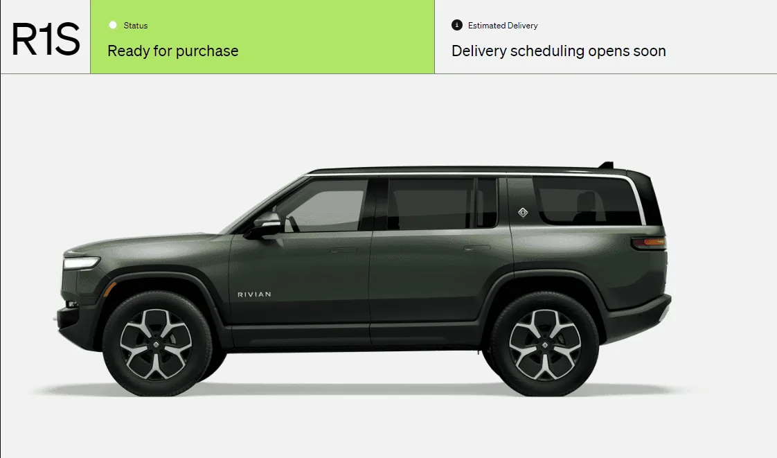 Rivian R1T R1S When is the November delivery estimate update happening? Opera Snapshot_2023-12-01_165420_rivian.com