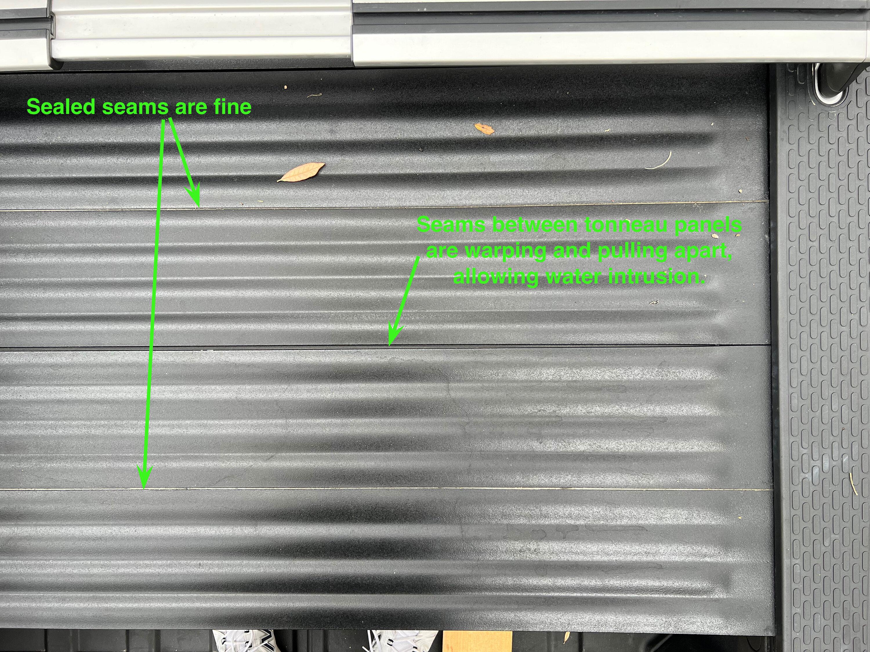 Rivian R1T R1S DIY Tonneau Cover - PVC Fence Planks with Bedliner Coating Update-3