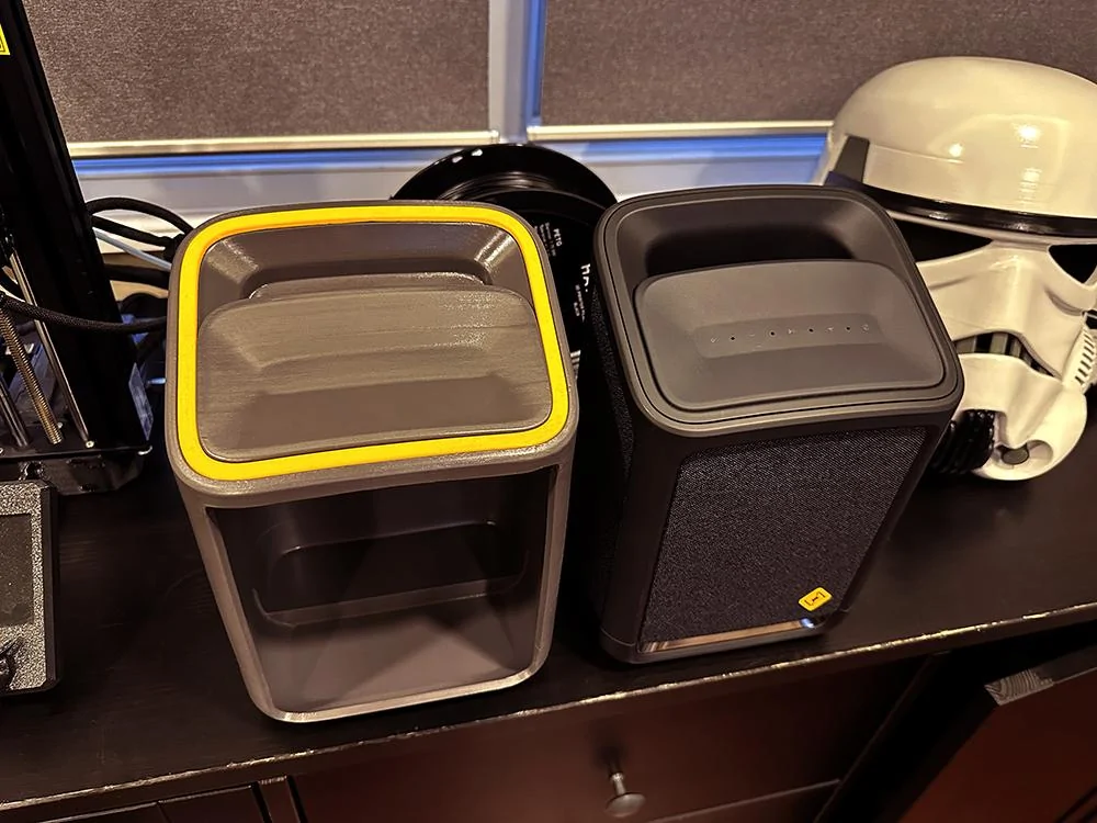 Rivian R1T R1S My 3D printed OEM-looking Camp Speaker Drawer 20231206_201856519_iOS