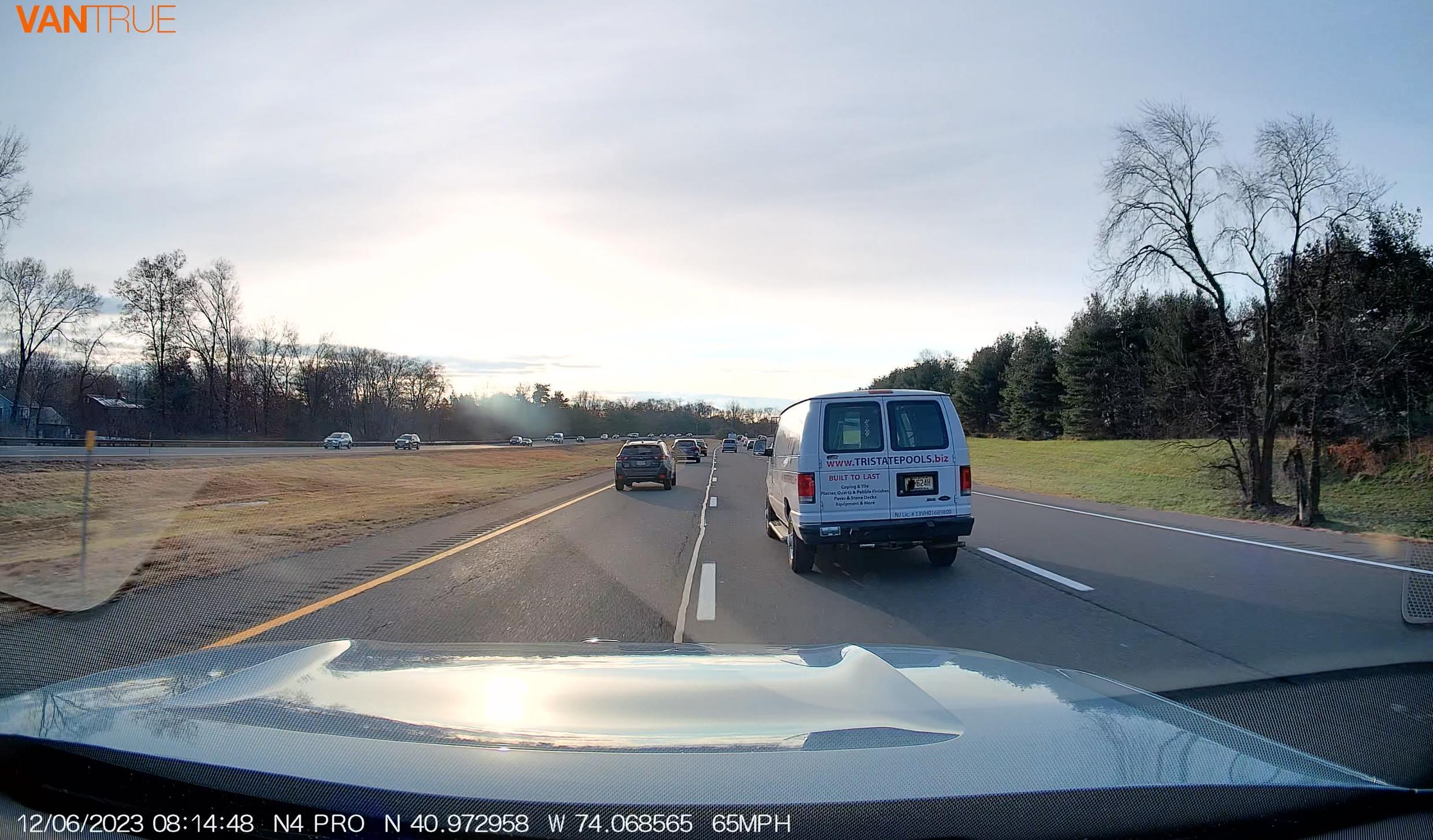 Rivian R1T R1S Vantrue 4N Pro 4K Triple Dash Cam with Rear View Mirror Power Tap -- installed review & photos Screen Shot 2023-12-06 at 3.10.26 PM