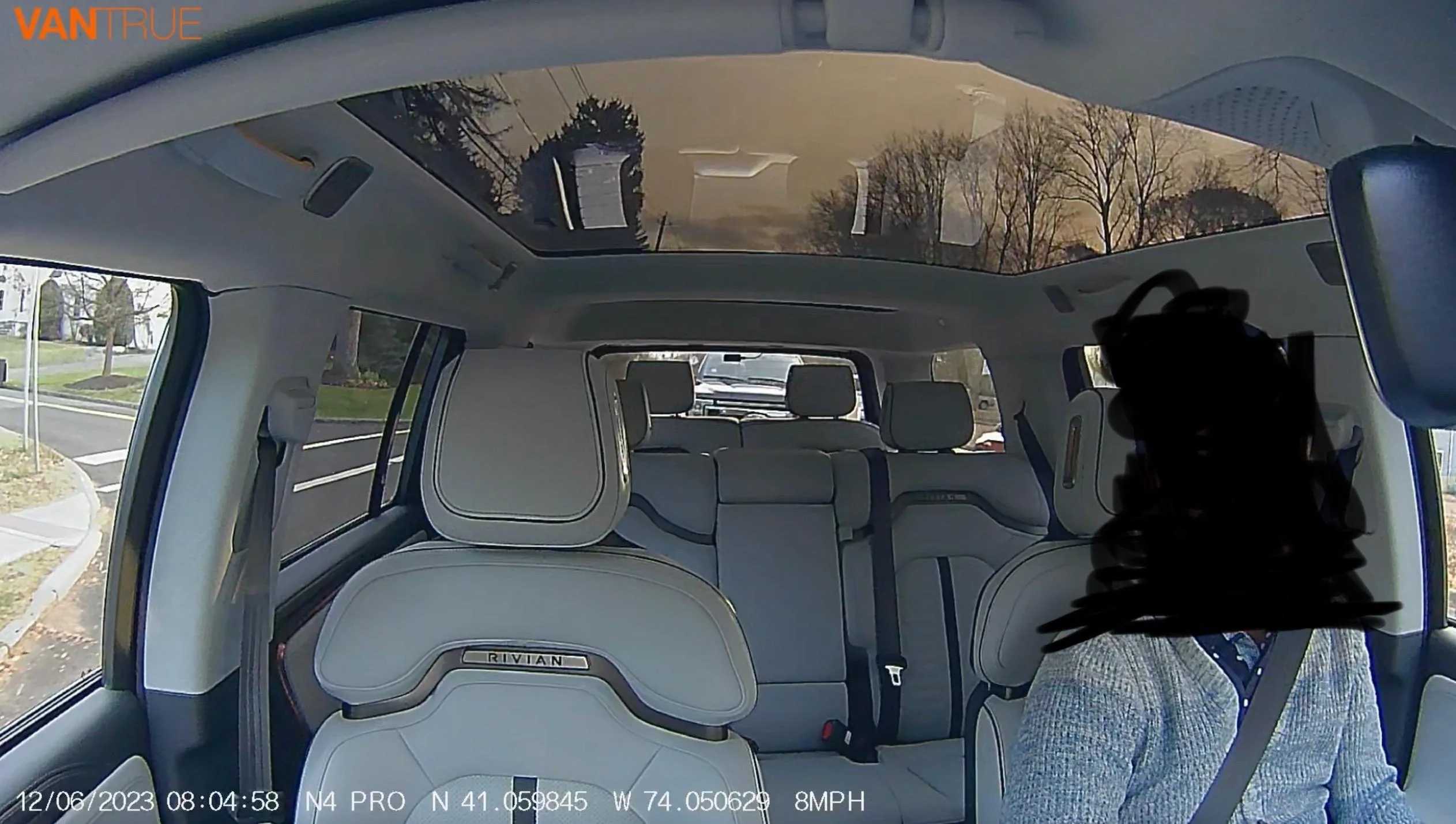 Rivian R1T R1S Vantrue 4N Pro 4K Triple Dash Cam with Rear View Mirror Power Tap -- installed review & photos Screen Shot 2023-12-06 at 3.18.41 PM