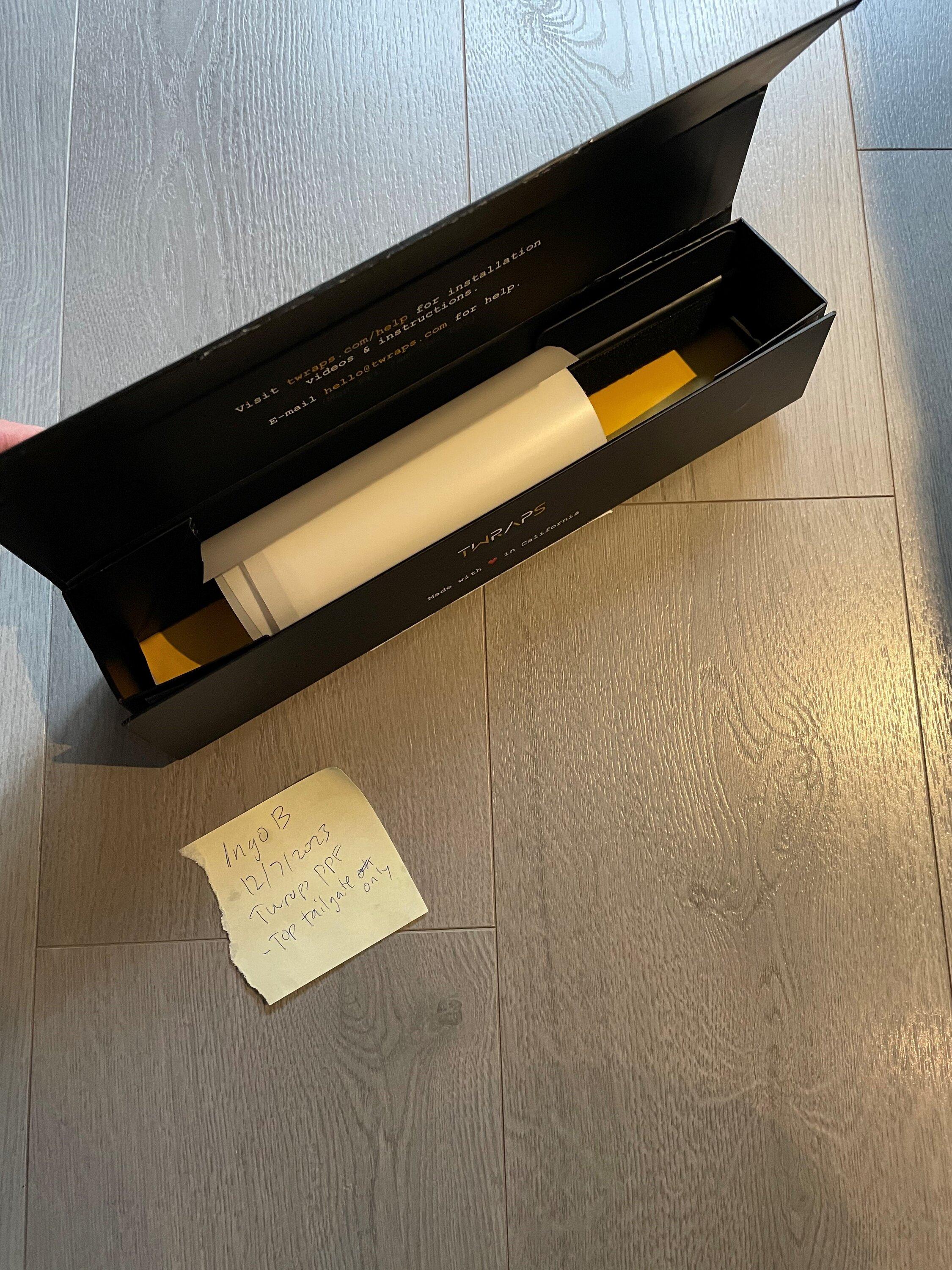 Rivian R1T R1S TWraps R1T Tailgate PPF - Top Piece only - $35 ppf2