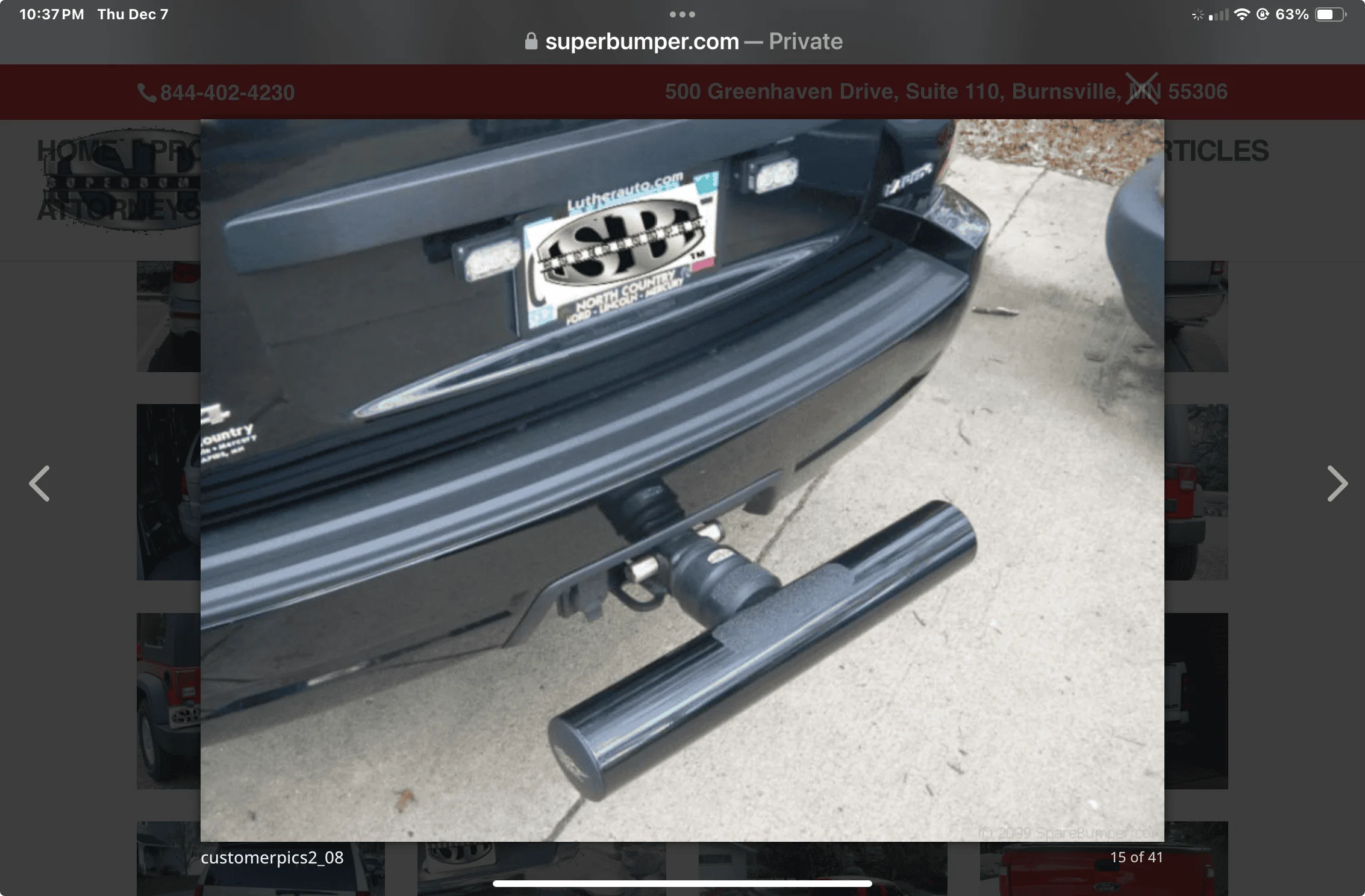 Rivian R1T R1S Super Heavy Duty Hitch Step / Bumper Protector with Photos 1702006667765