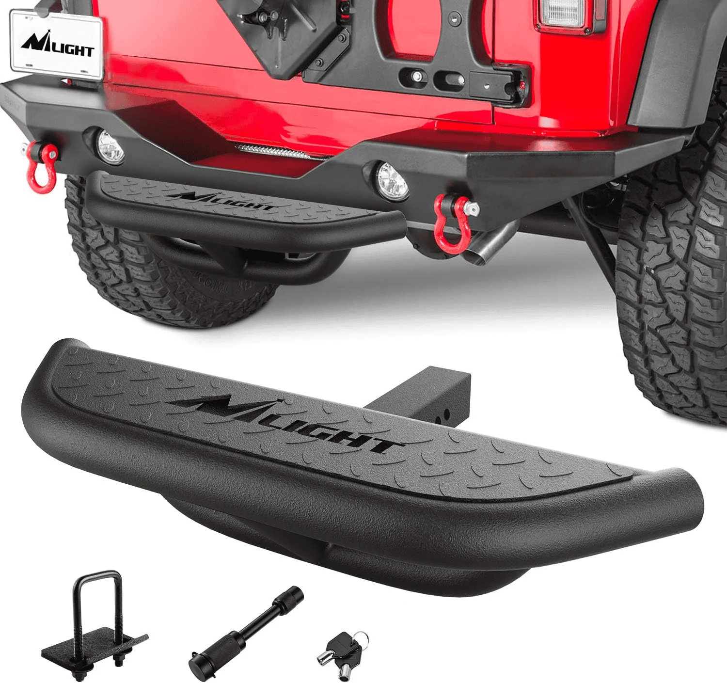 Rivian R1T R1S Super Heavy Duty Hitch Step / Bumper Protector with Photos 1702009653134