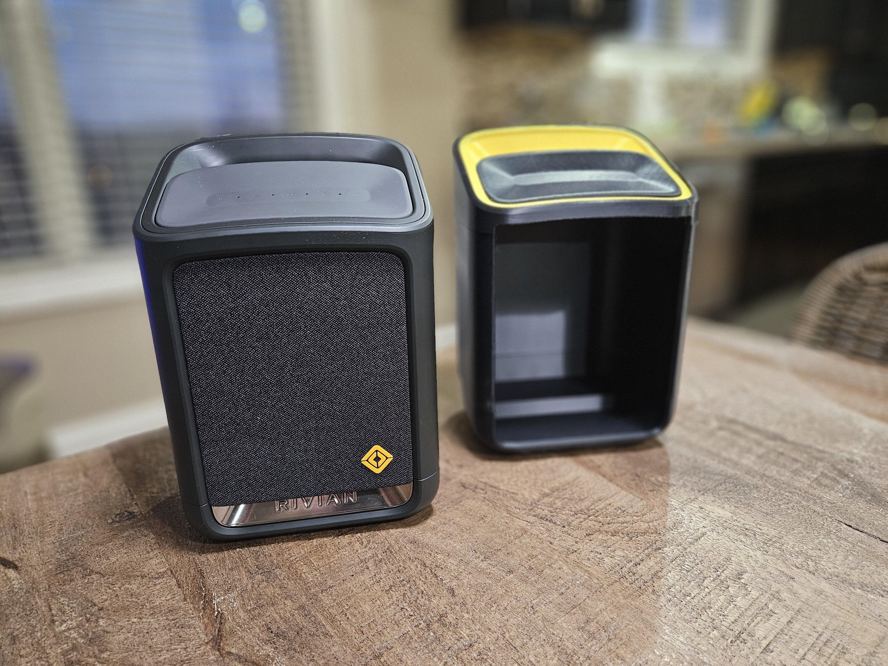 Rivian R1T R1S My 3D printed OEM-looking Camp Speaker Drawer 20231207_171513