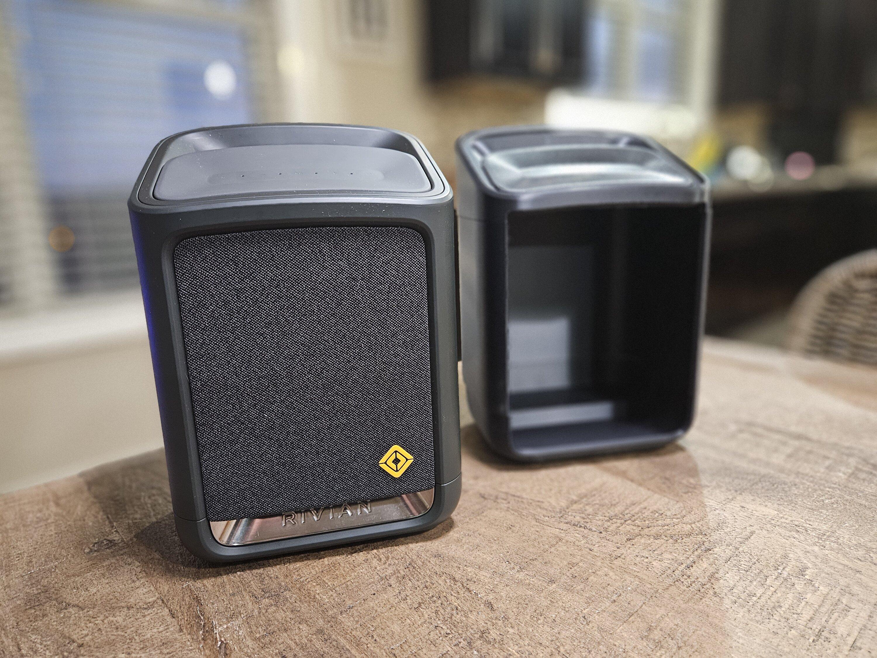 Rivian R1T R1S My 3D printed OEM-looking Camp Speaker Drawer 20231207_171625