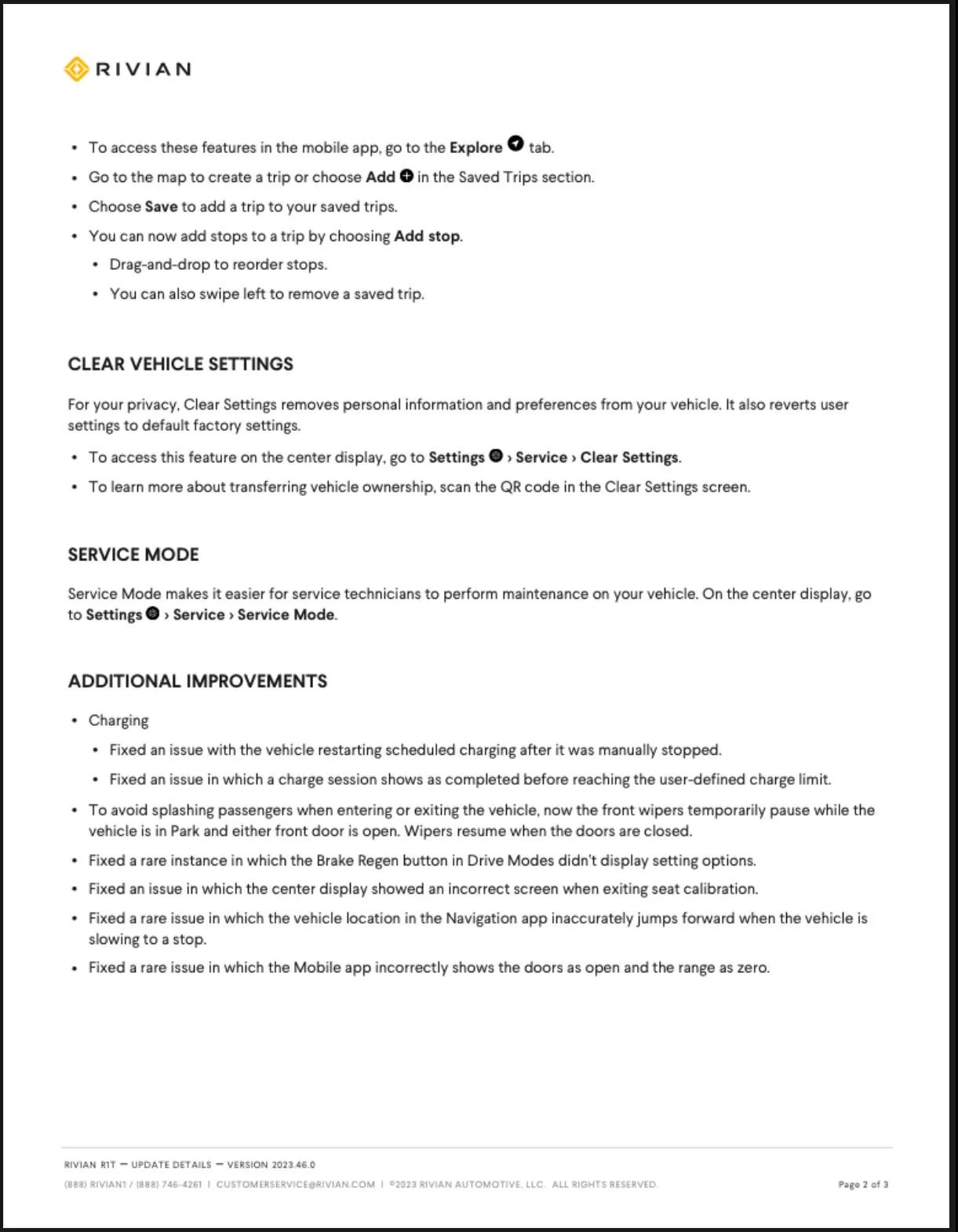 Rivian R1T R1S Software Update 2023.46.0 is rolling out IMG_1335