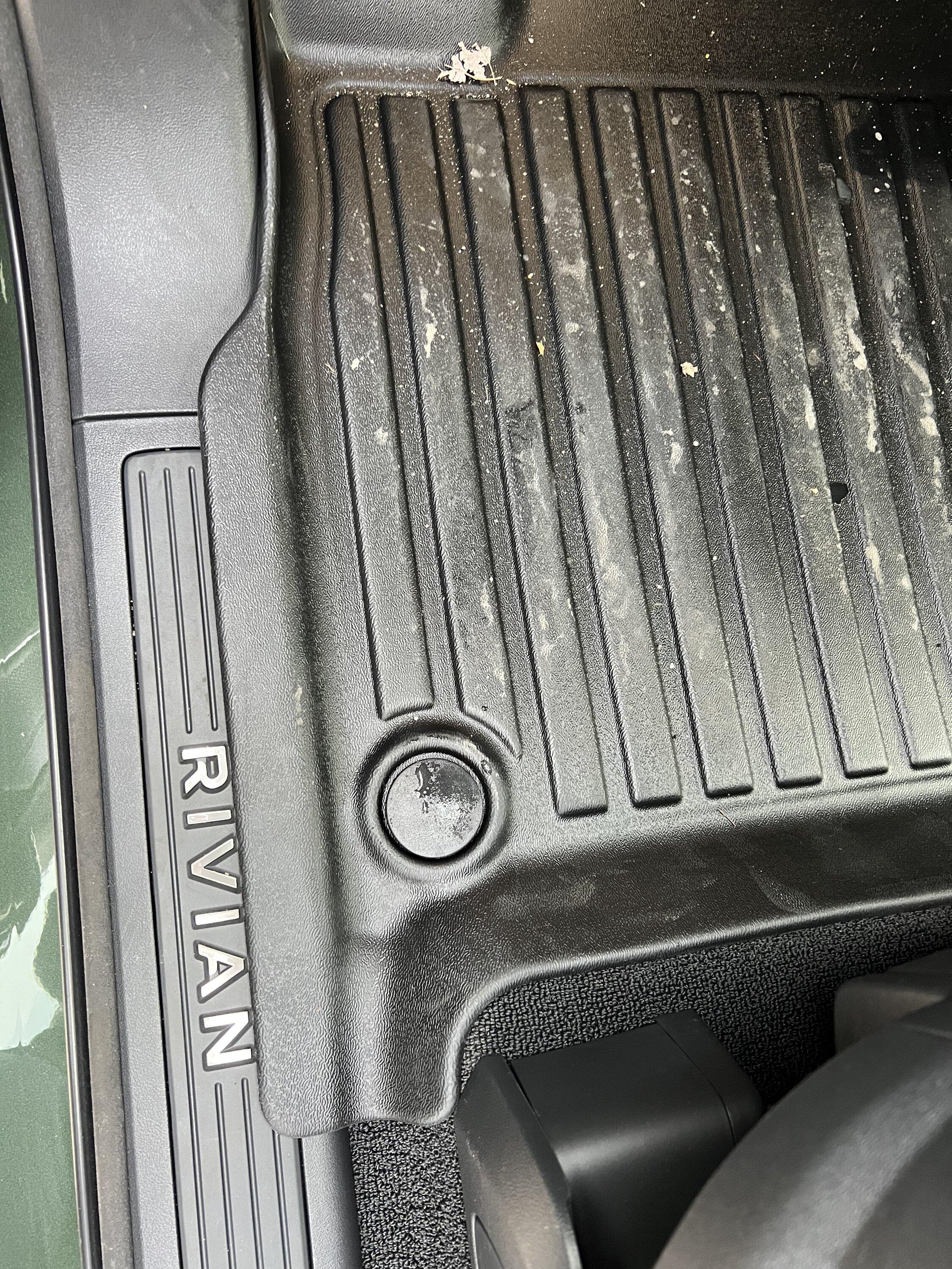 Rivian R1T R1S LinerX Floormats (All Three Rows) & Cargomat Liners (R1S/R1T) Riv-Driver-Sid