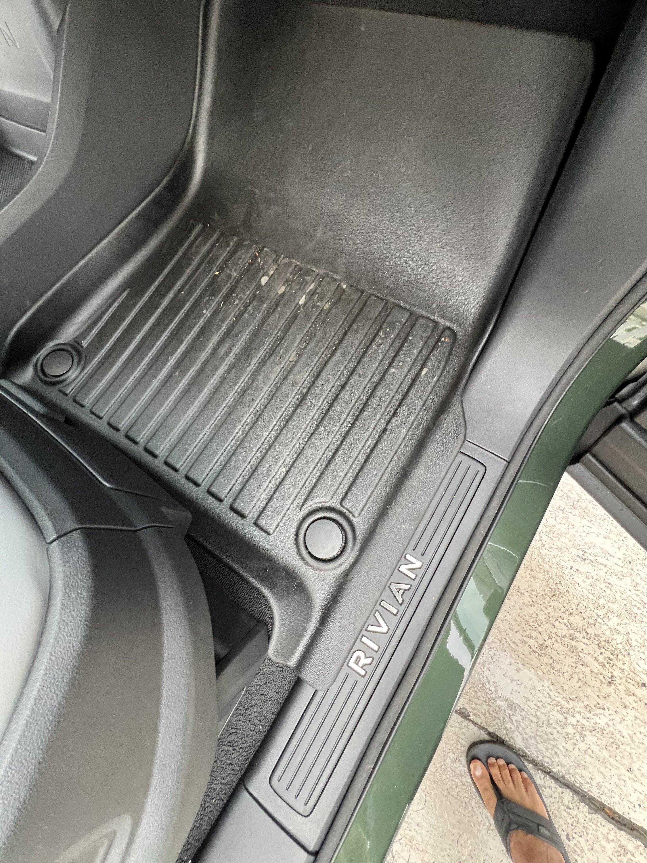 Rivian R1T R1S LinerX Floormats (All Three Rows) & Cargomat Liners (R1S/R1T) Riv-Pass-Sid
