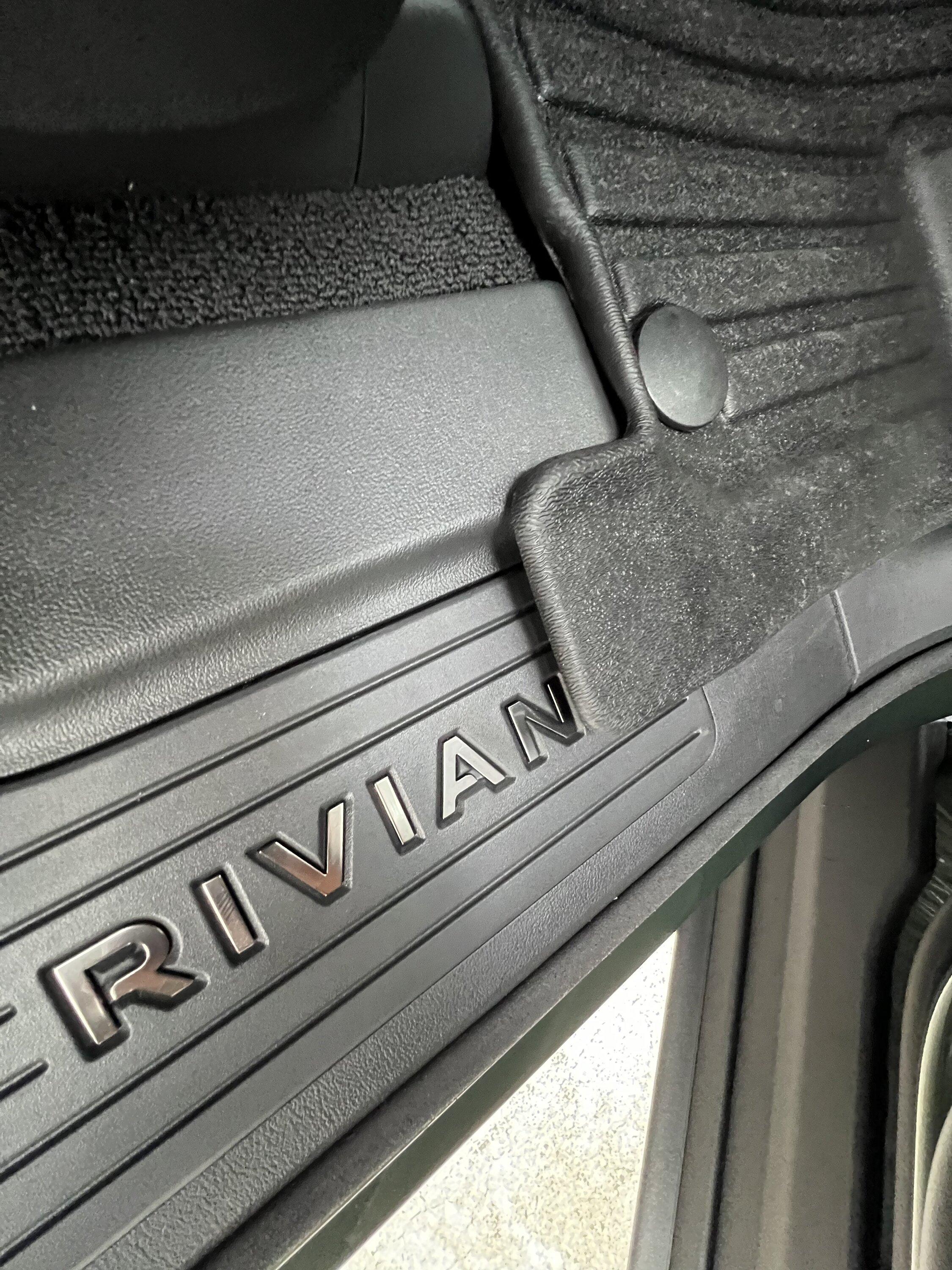 Rivian R1T R1S LinerX Floormats (All Three Rows) & Cargomat Liners (R1S/R1T) Riv-2nd-Row-Right2