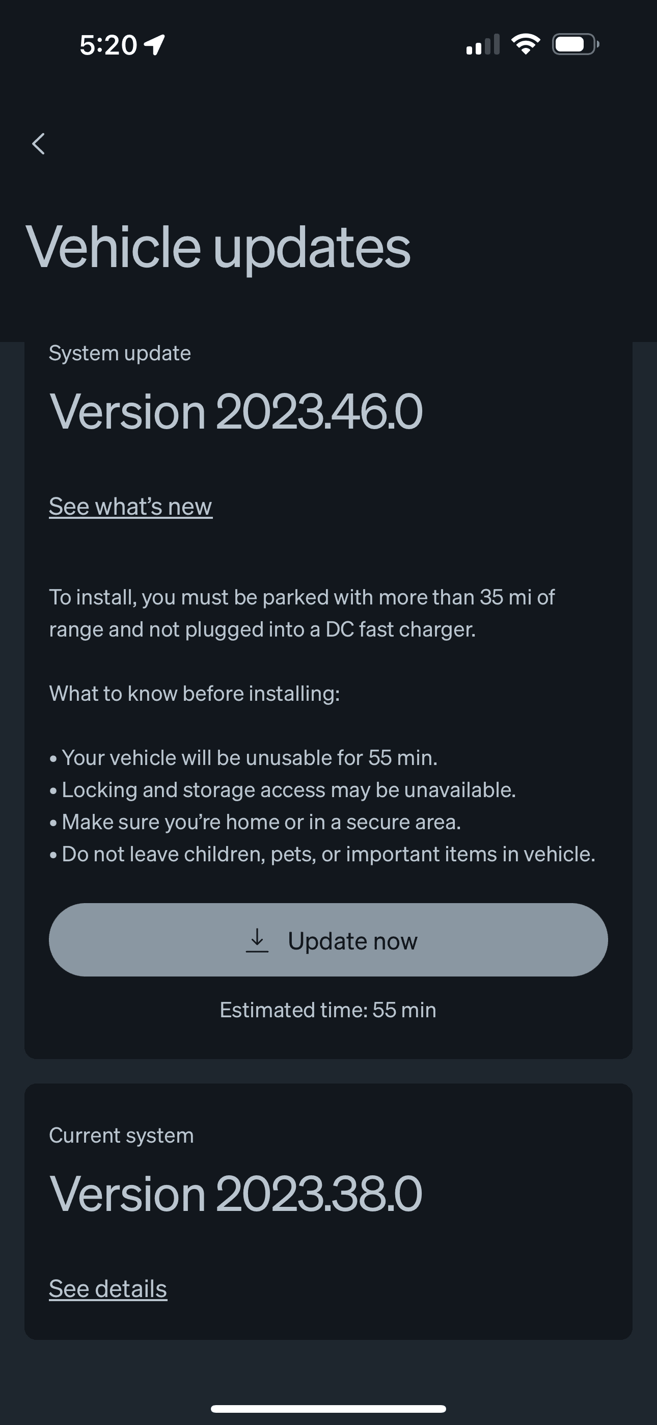 Rivian R1T R1S Software Update 2023.46.0 is rolling out IMG_0488
