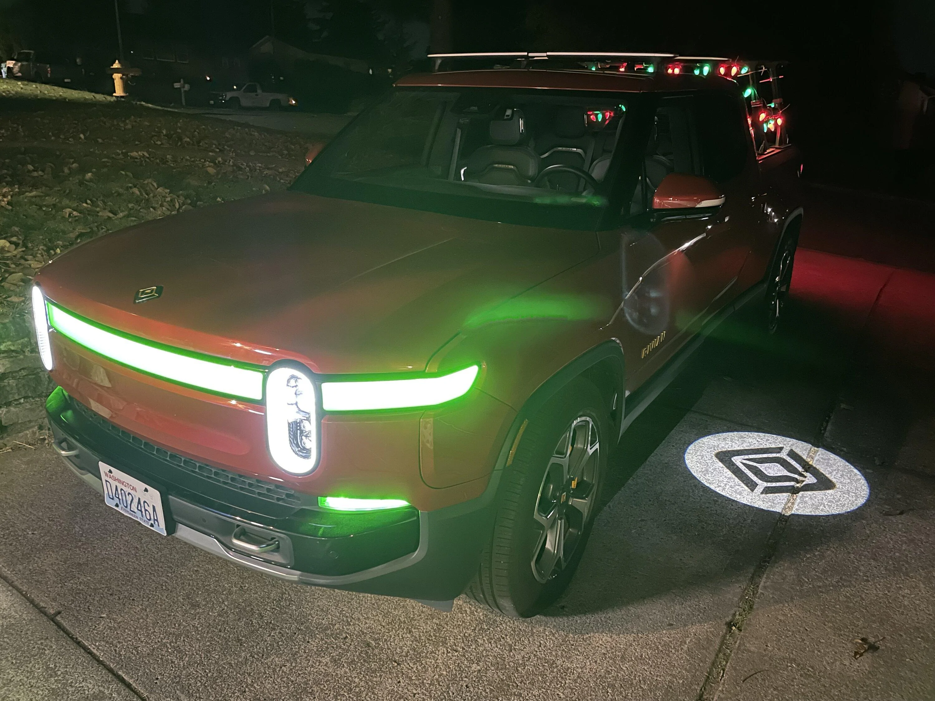 Rivian R1T R1S Spread Holiday Cheer with LED lights! IMG_3549