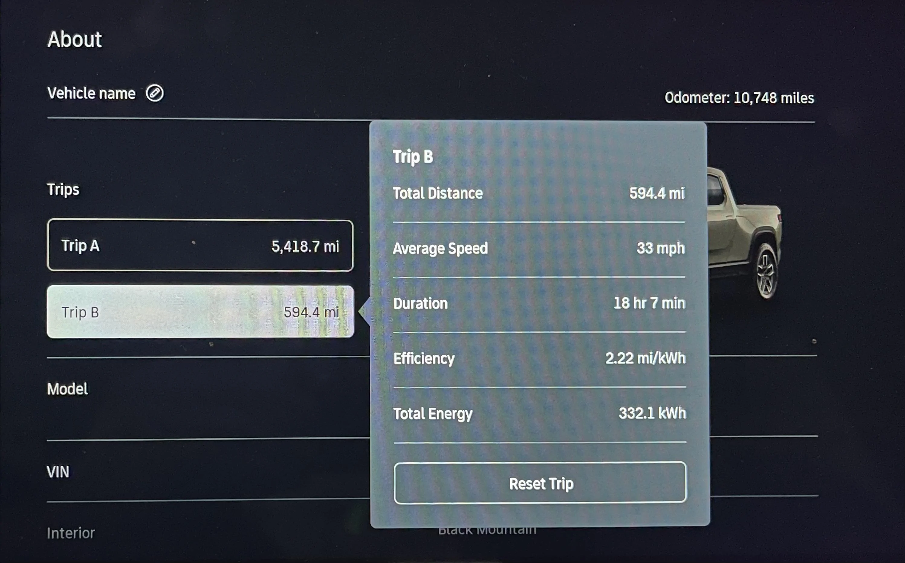 Rivian R1T R1S 3.05 mi/kWh Efficiency on 20” All Terrains - R1T IMG_6657