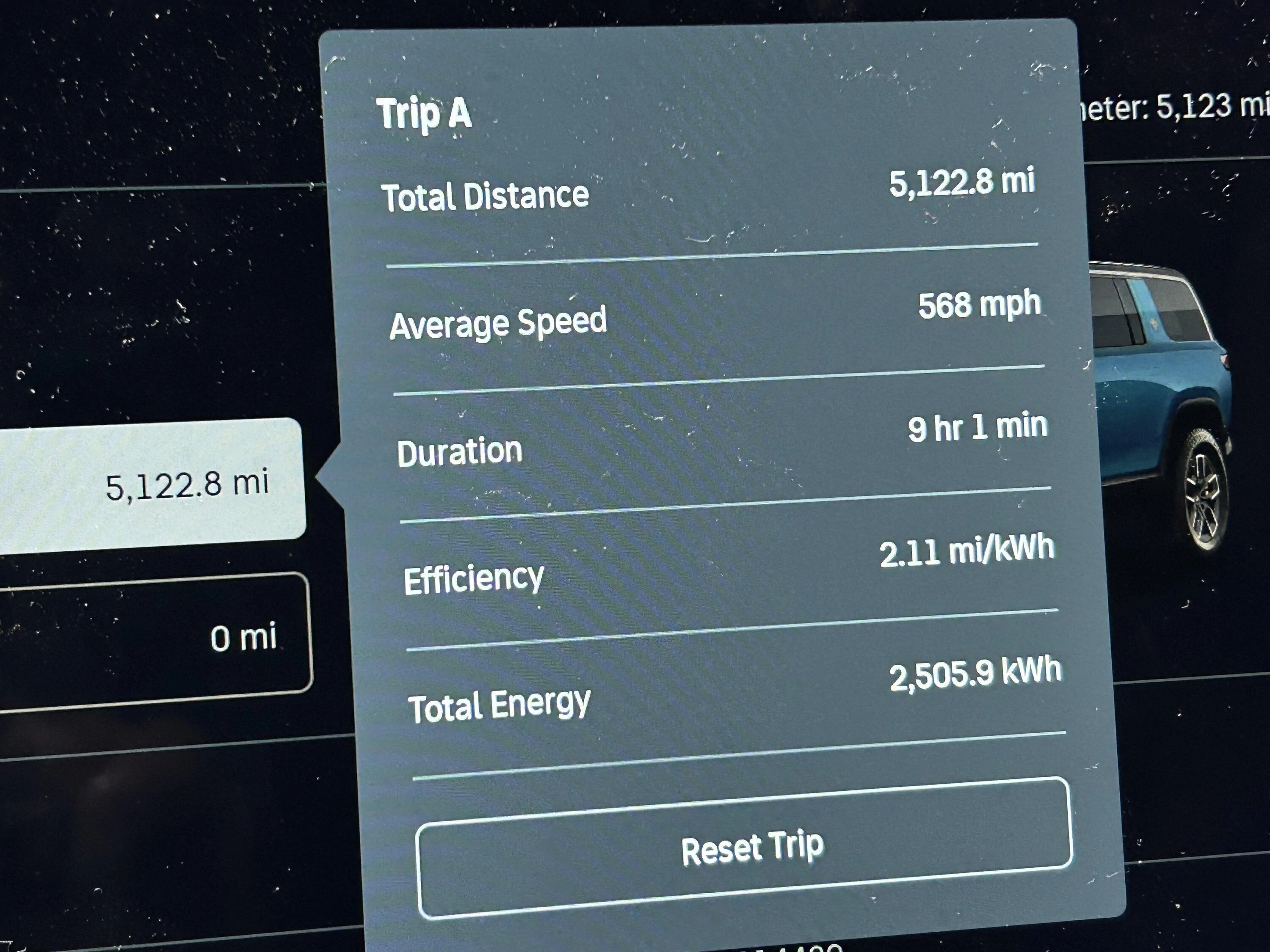 Rivian R1T R1S 3.05 mi/kWh Efficiency on 20” All Terrains - R1T IMG_5878