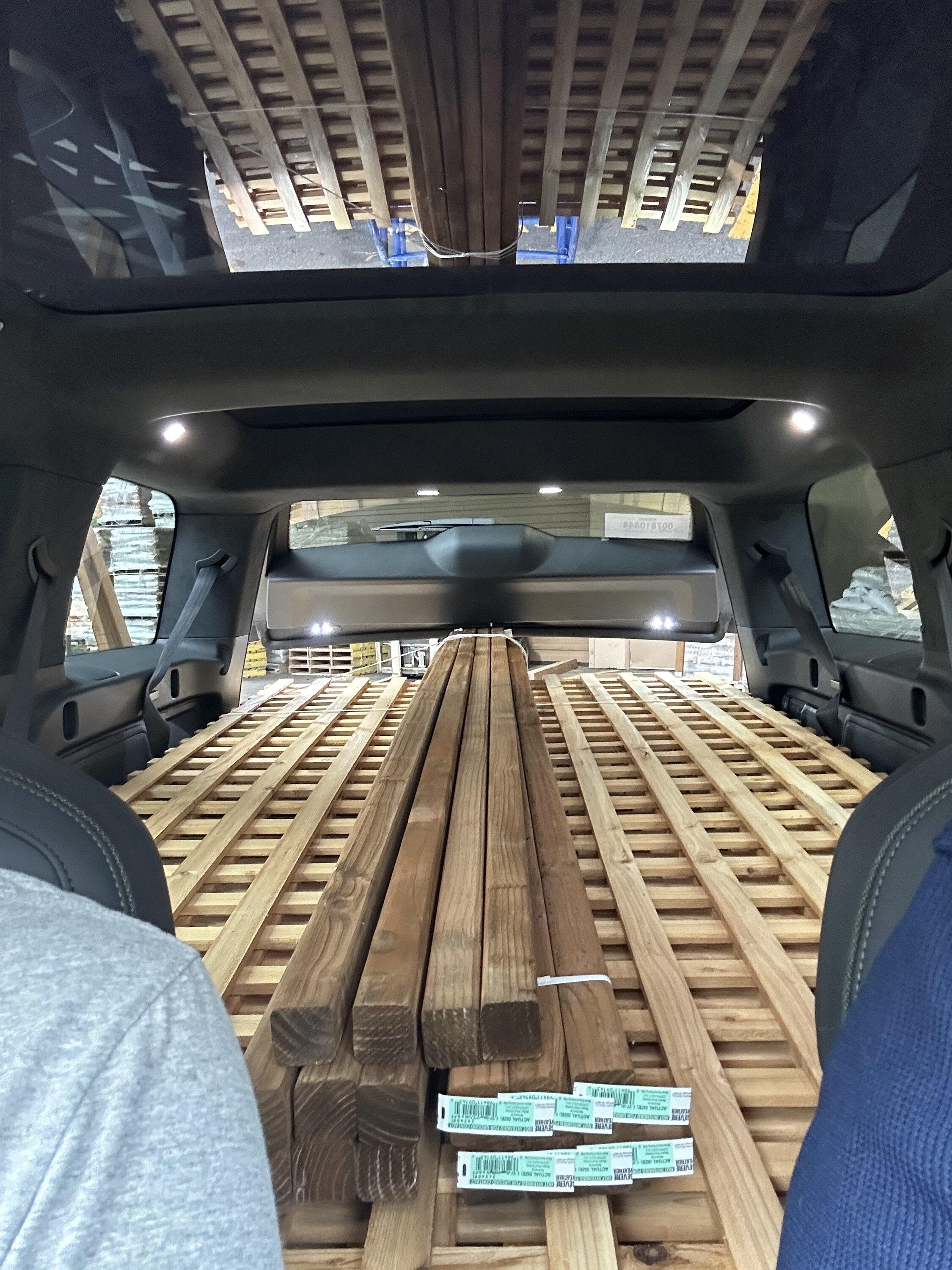Rivian R1T R1S Interior Dimensions IMG_0281