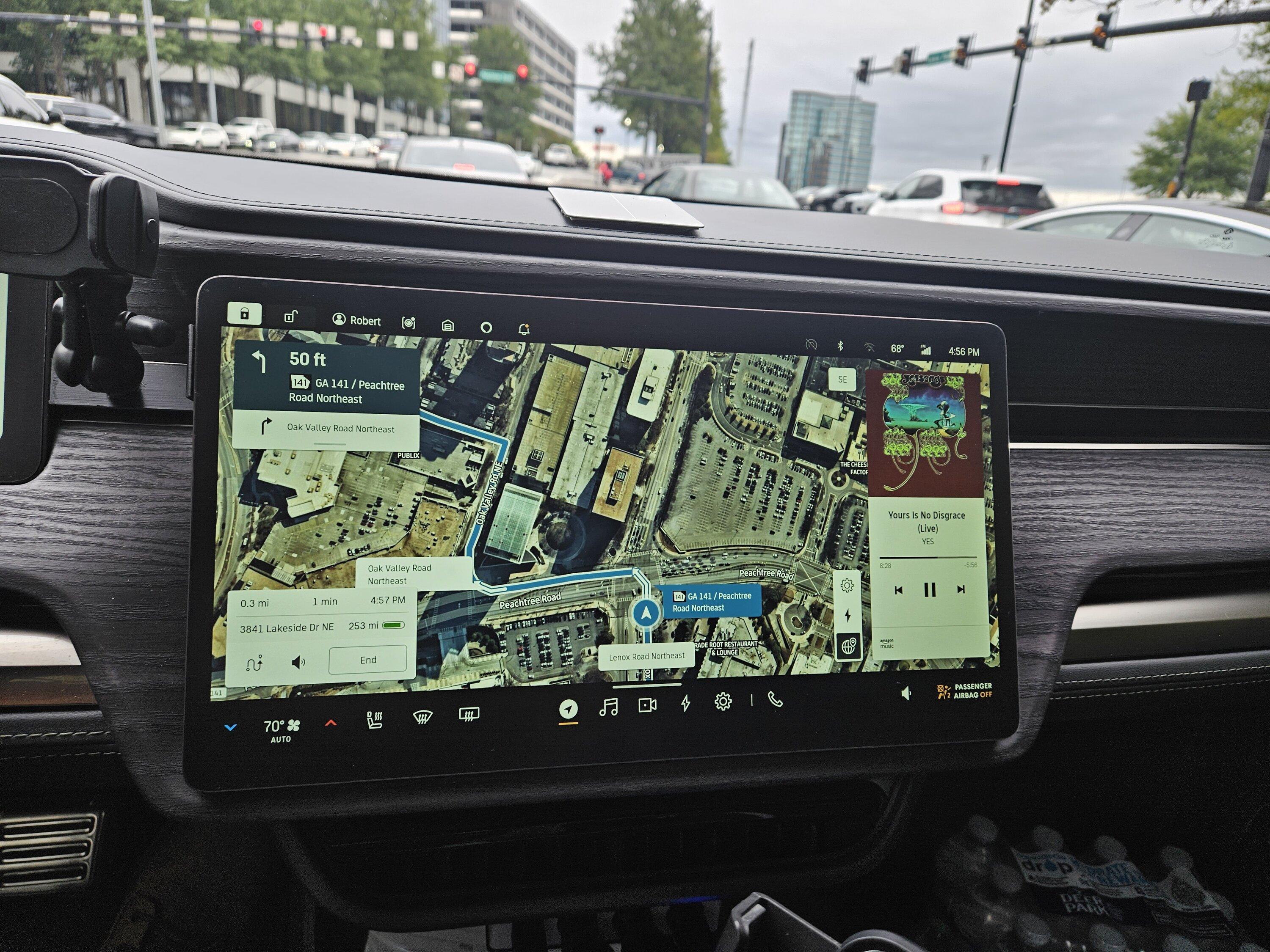 Rivian R1T R1S navigation system the worst there is. 20231012_165608