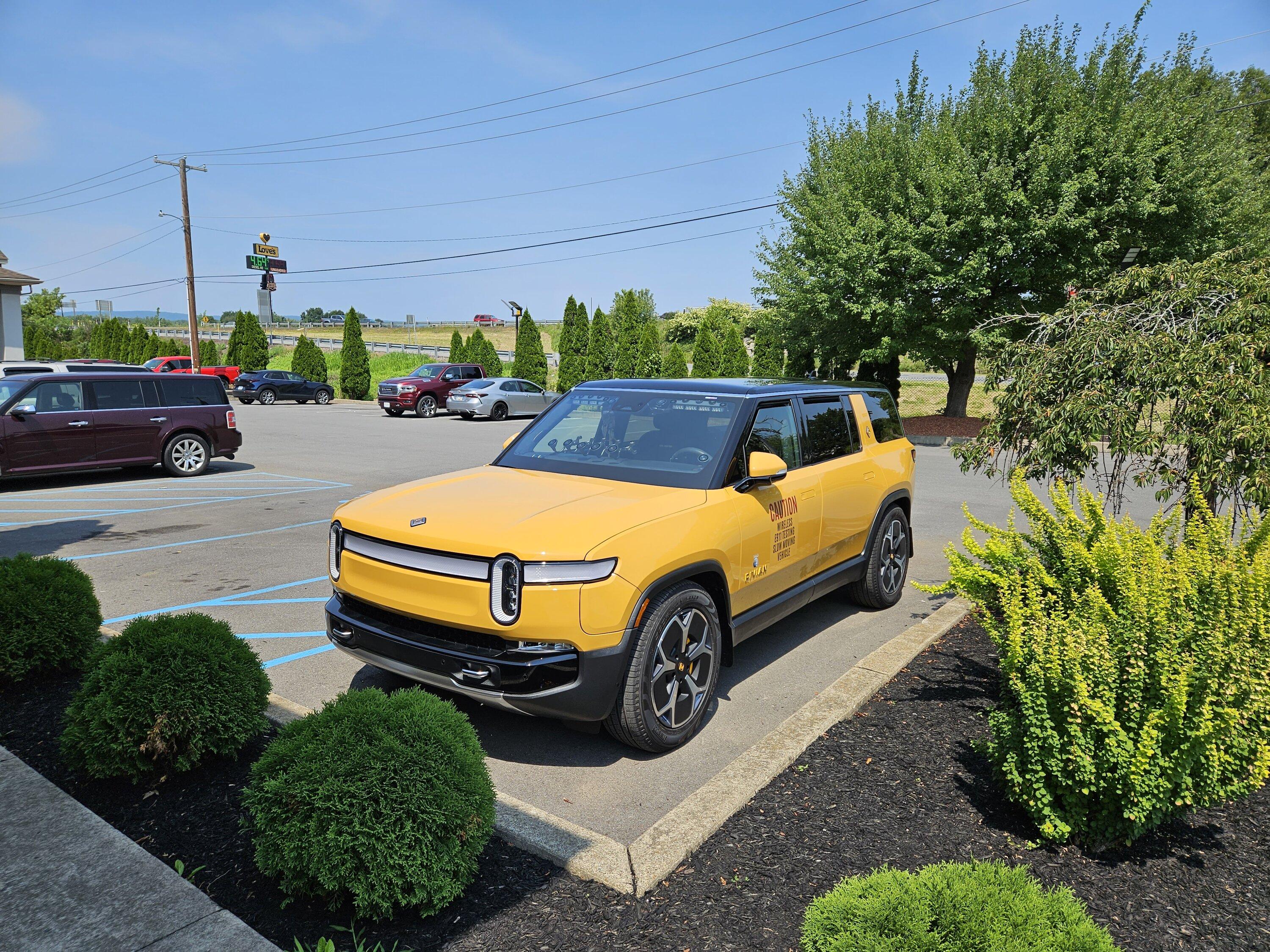 Rivian R1T R1S RealWheelsEV NEW Rivian Accessories Brush Guard, Steps, Light Bar, Bed Rack and more! 20230820_134314
