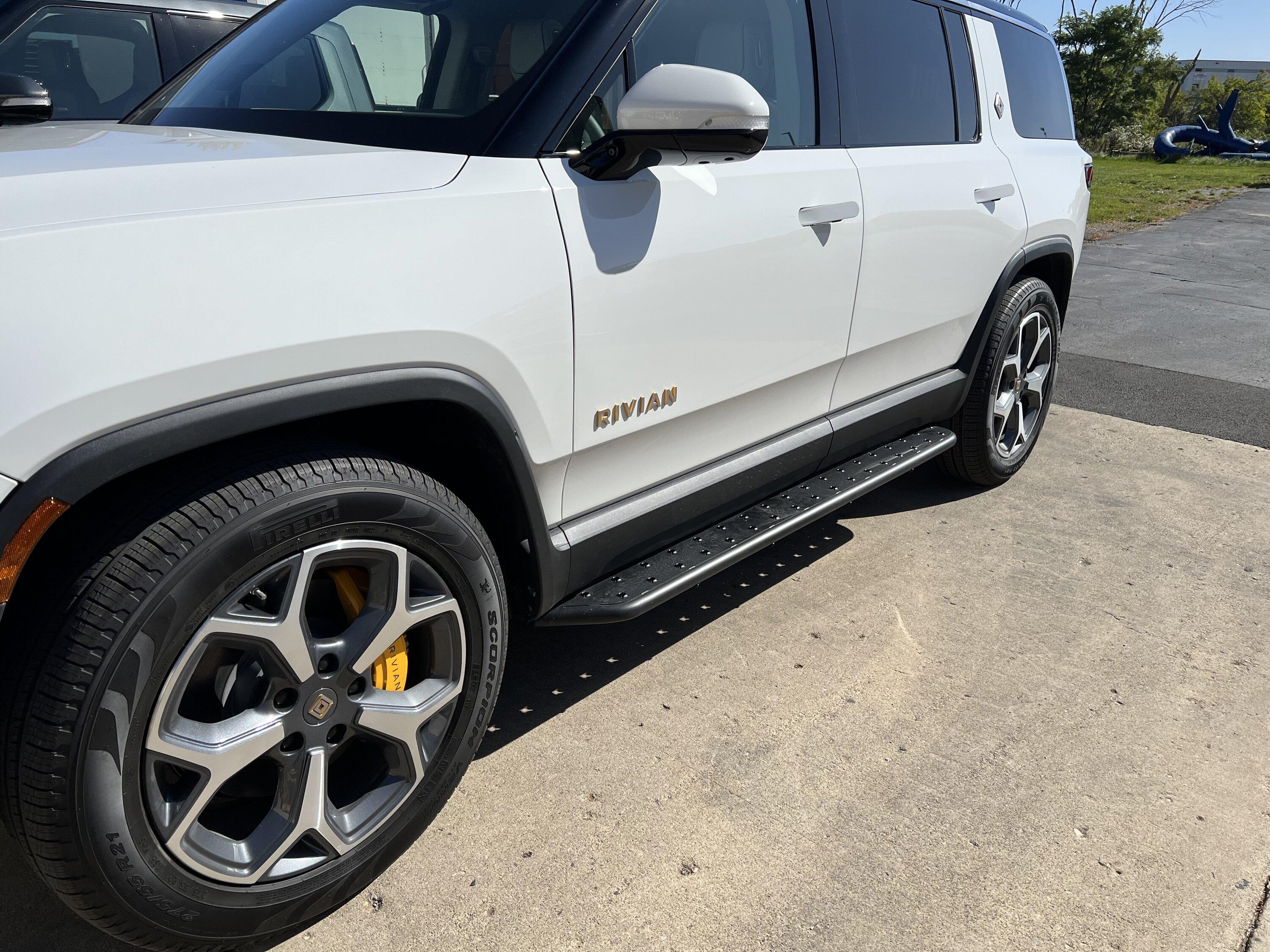 Rivian R1T R1S RealWheelsEV NEW Rivian Accessories Brush Guard, Steps, Light Bar, Bed Rack and more! IMG_4715.JPG