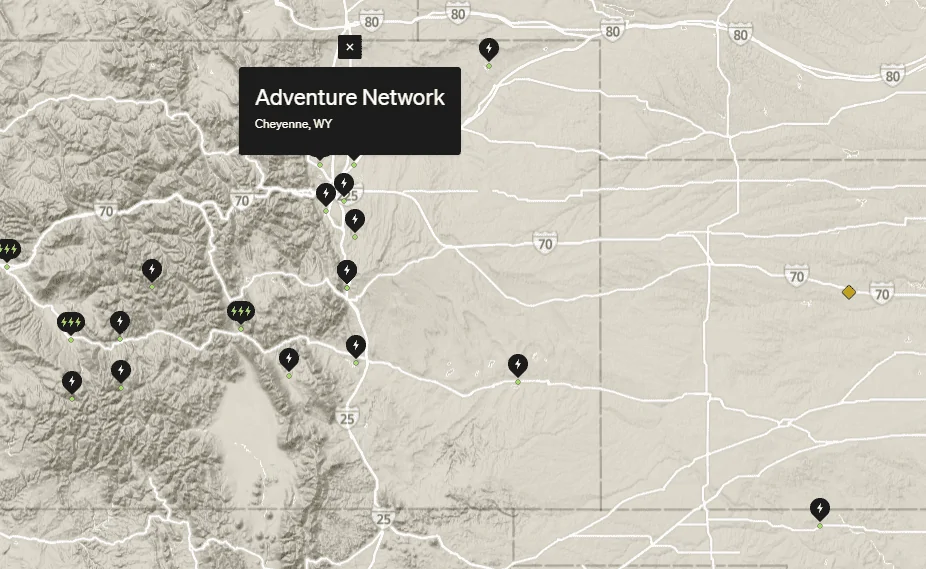 Rivian R1T R1S RAN Rivian Charging Stations Locations Map via Google Maps 1702427705519