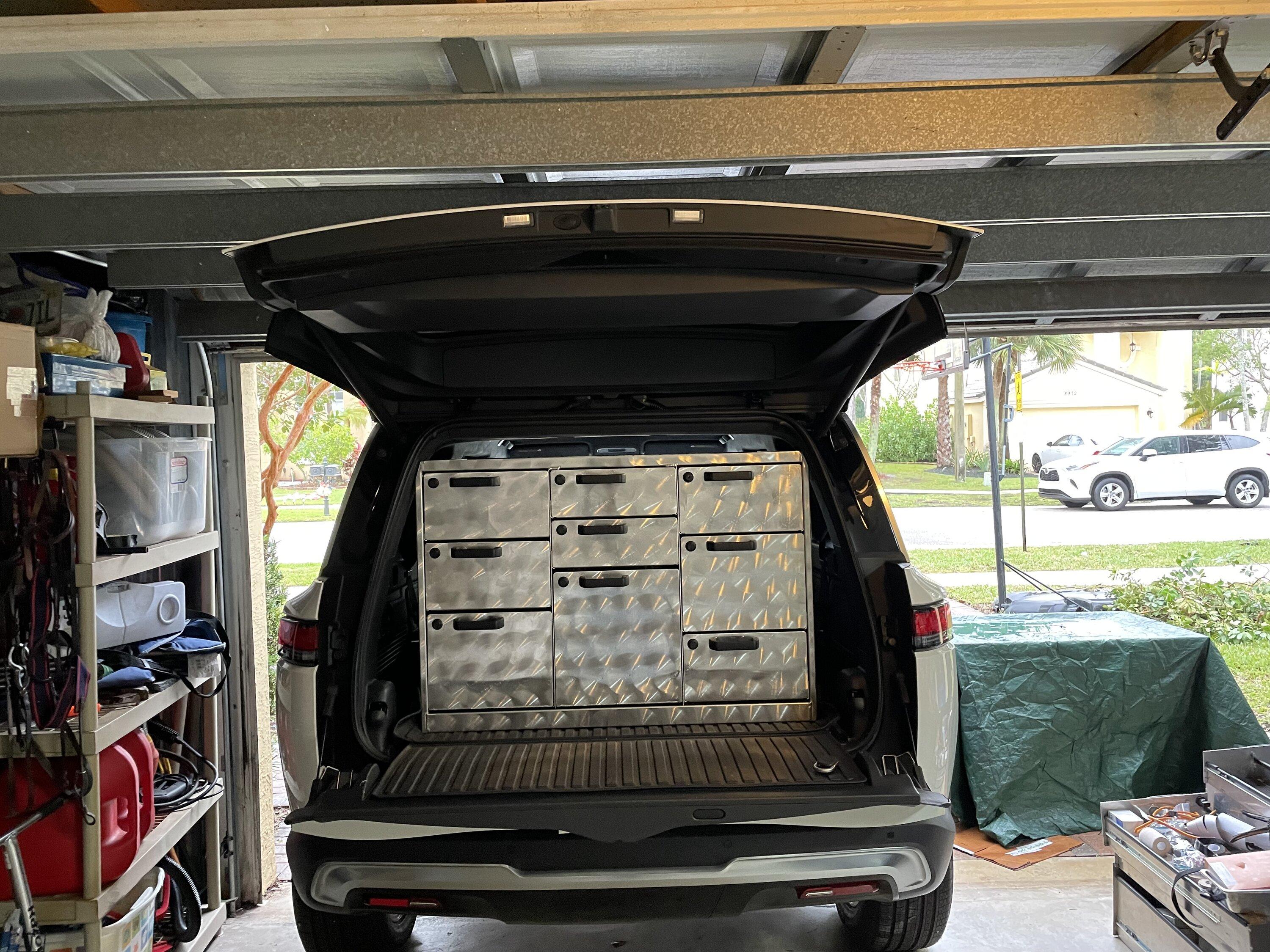 Rivian R1T R1S SOS on non-flat cargo space IMG_4318