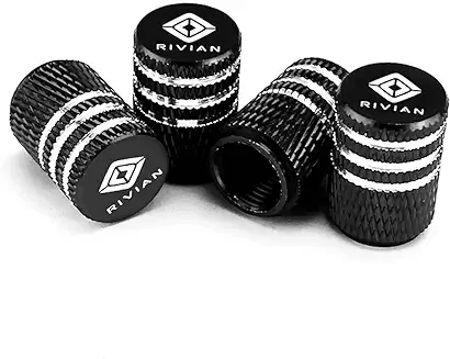 Rivian R1T R1S Best $ per smile upgrade... Yellow Car Tire Valve Stem Caps 1702680592563