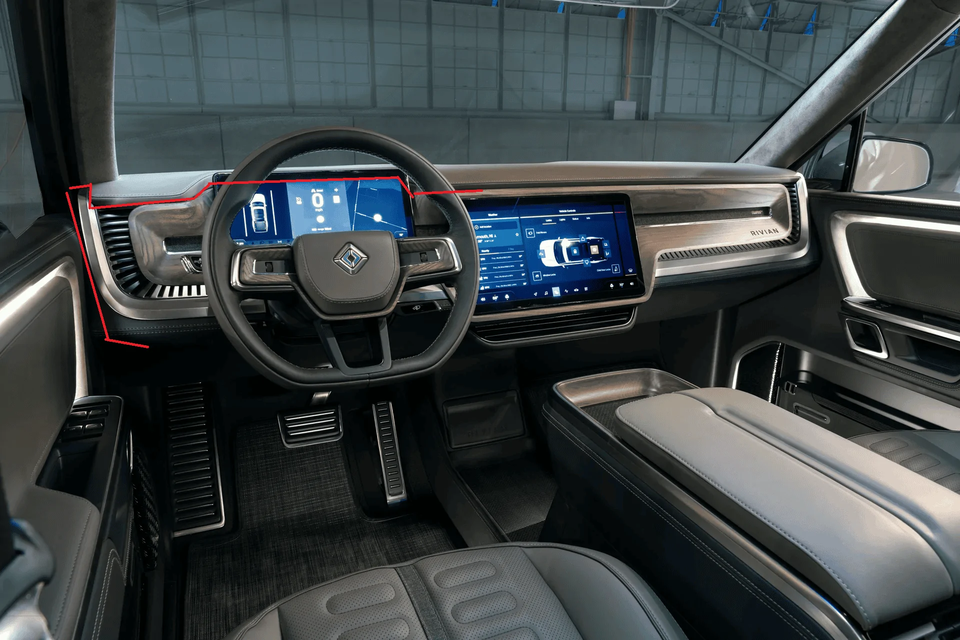 Rivian R1T R1S CarPlay & Android Auto Smart Dash Screen has arrived!  New from EVSportline.com 1702914051277