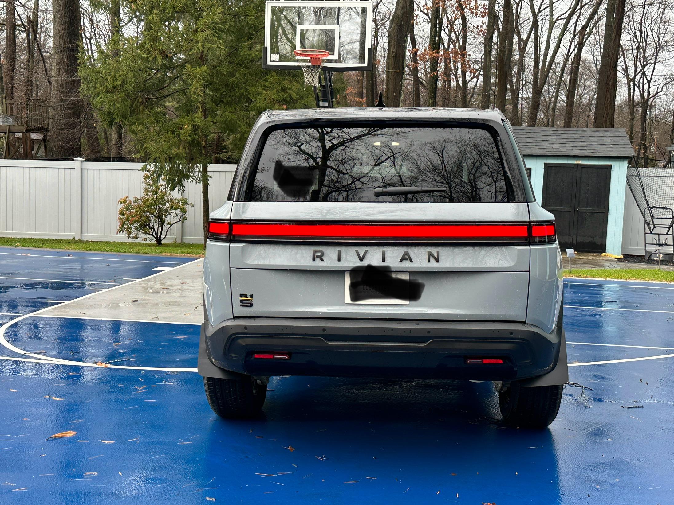 Rivian R1T R1S TWRAPS Mud Guards Installed on R1S Pics IMG_8835