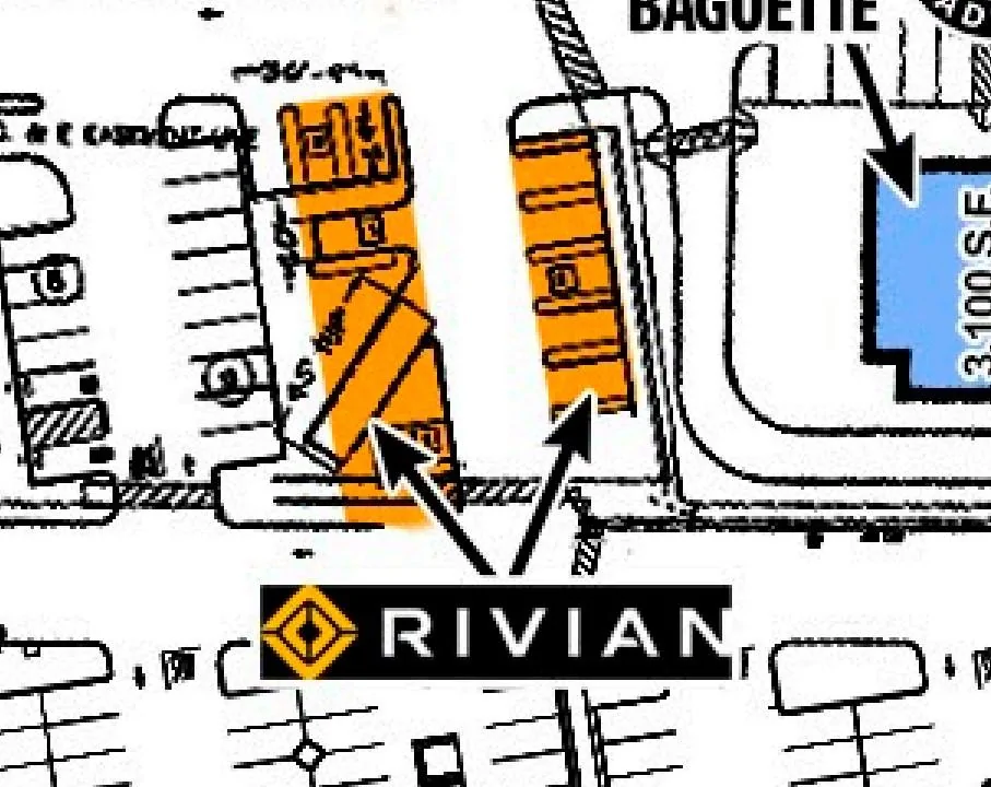 Rivian R1T R1S RAN Rivian Charging Stations Locations Map via Google Maps Fresno Rivian