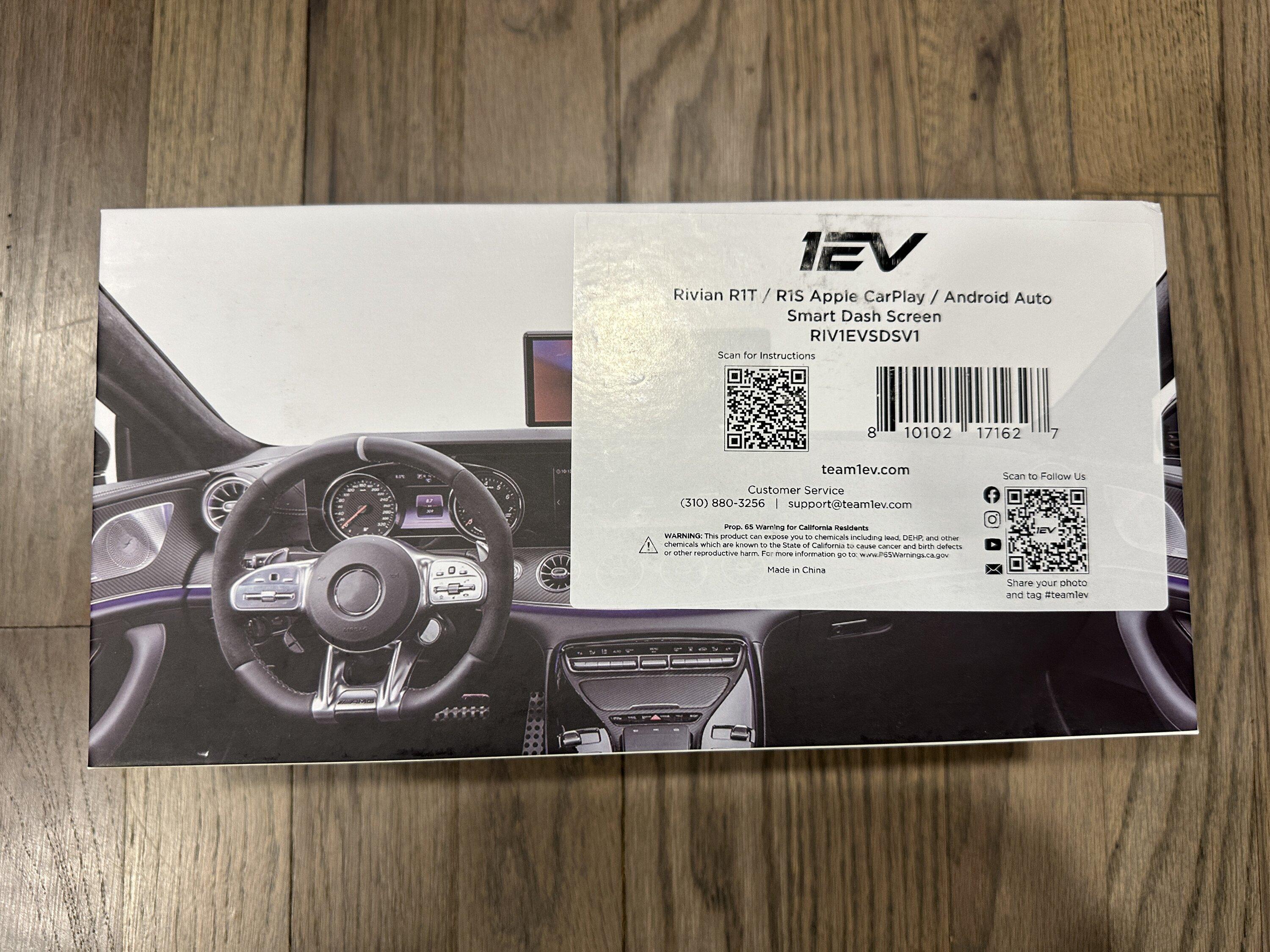 Rivian R1T R1S My EV Sportline CarPlay Display Hidden Wires Install IMG_8886