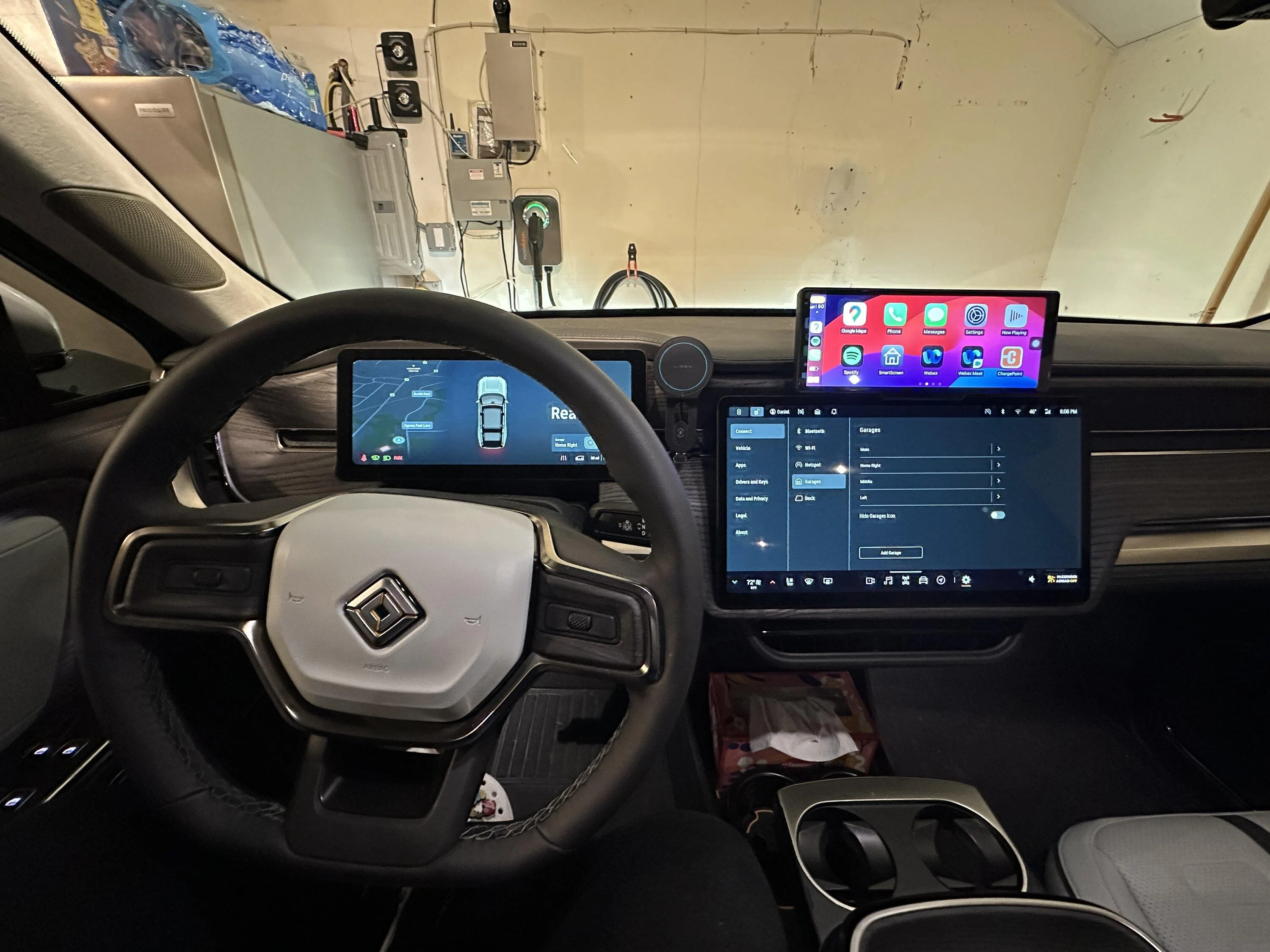 Rivian R1T R1S My EV Sportline CarPlay Display Hidden Wires Install IMG_8909