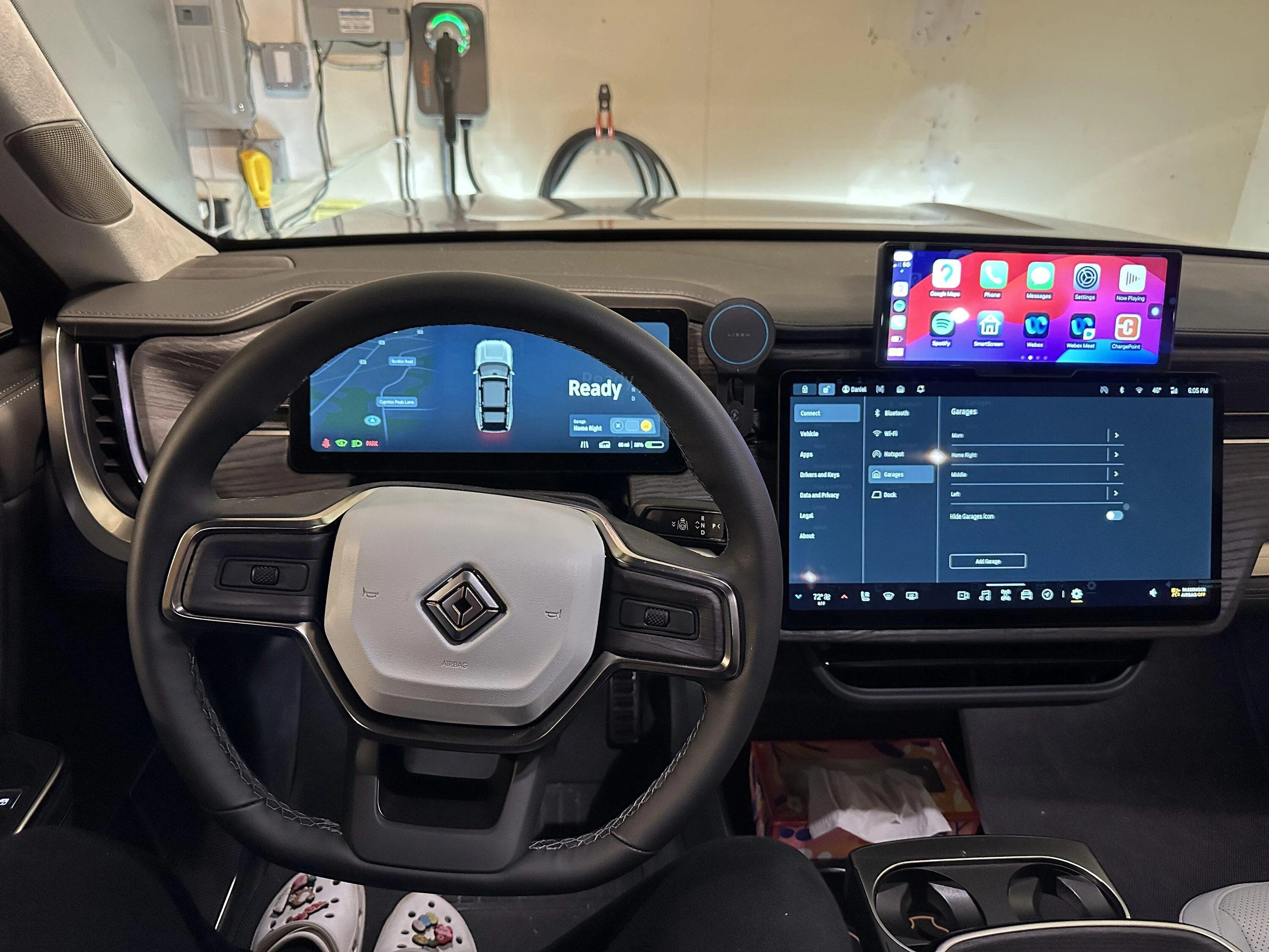 Rivian R1T R1S My EV Sportline CarPlay Display Hidden Wires Install IMG_8907